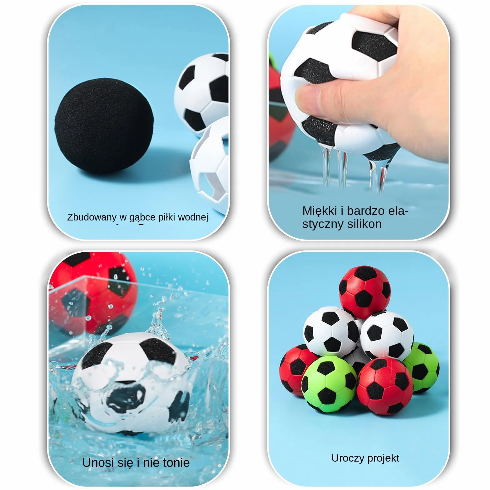 Soft Mini Soccer Balls, Sponge Toy Ball Set, 3 Pack Bouncy with Lightweight Feel, Foam Soccer, Kids Sports Play Toy with Versatile Use, Mini Balls for Indoor Outdoor Home School Games