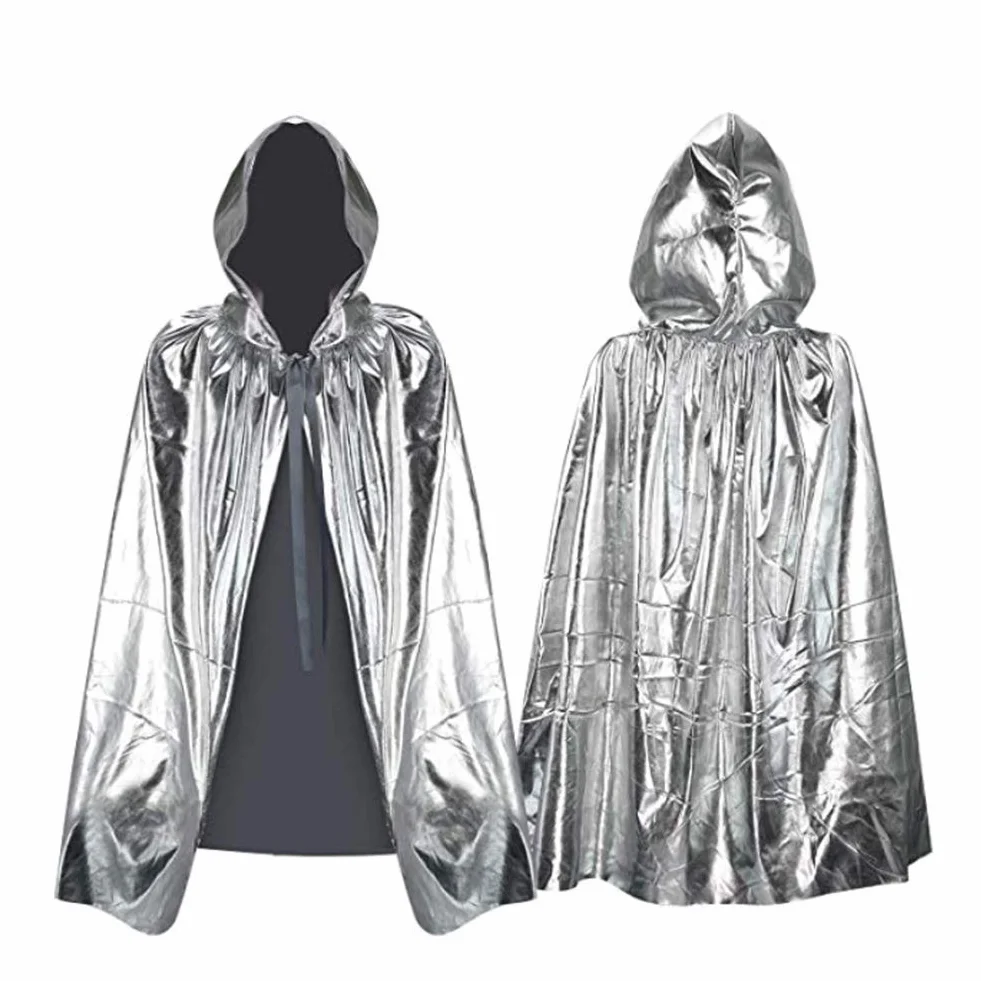 Proumhang Dziecięca Peleryna z Kapturem na Halloween Pełnowymiarowa Peleryna z Wiązaniem na Halloween King Prince Princess Cosplay Robe dla Chłopców i Dziewcząt