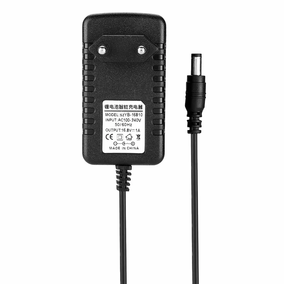 Adapter ładowarki żaroodporny 16,8 V 1 A 100-240 V litowo-jonowy wtyczka europejska