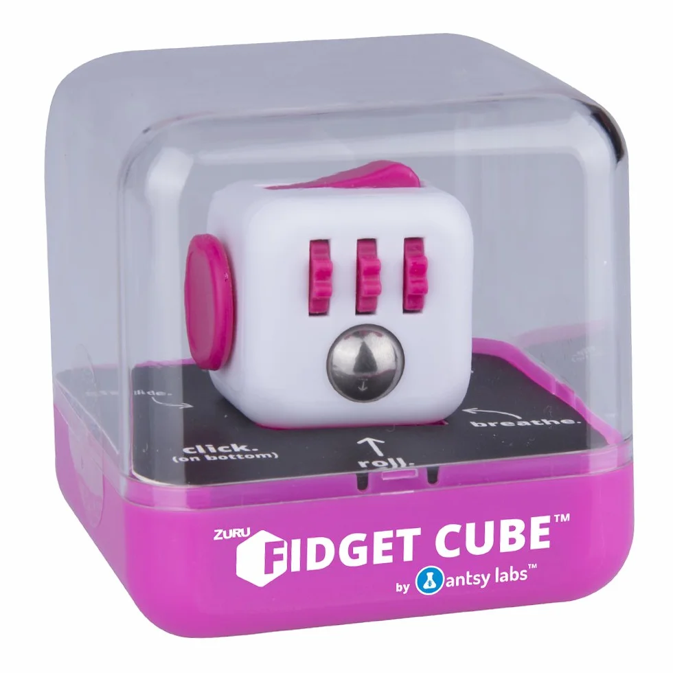 Zuru antsy labs Oryginalna kostka Fidget Cube, czerwona - narzędzie ostrości dla niespokojnych rąk, w wieku od 3 do 99 lat