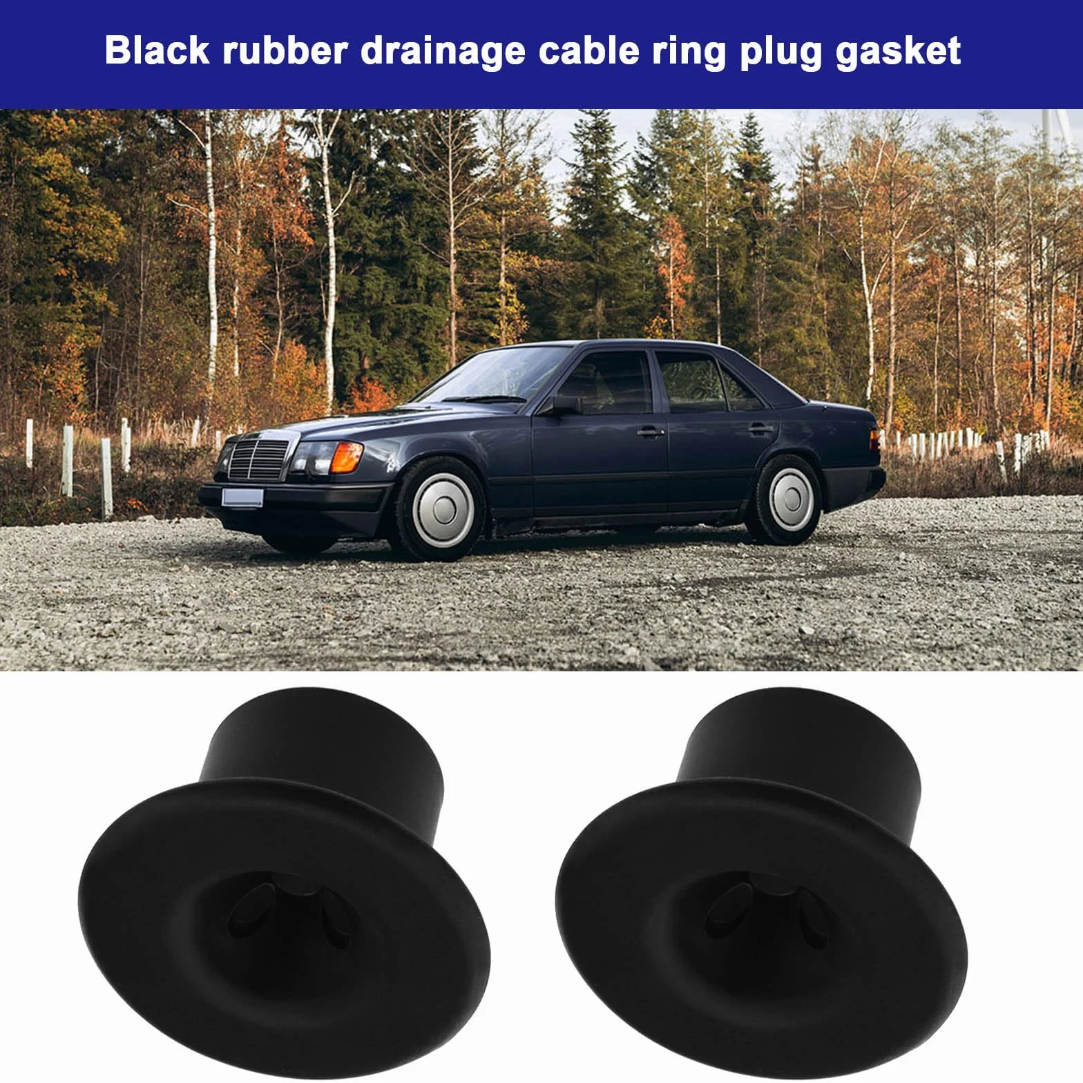 Gumowe Uszczelki Drenażowe do Samochodu Mercedes Benz W107 W123 W124 W126 W140 W201 2szt.