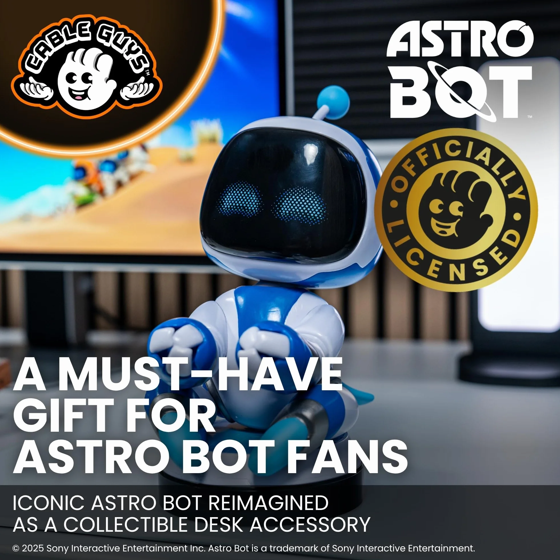 Cableguys PlayStation Gaming Astro Bot figurka - uchwyt na kontroler lub smartfon