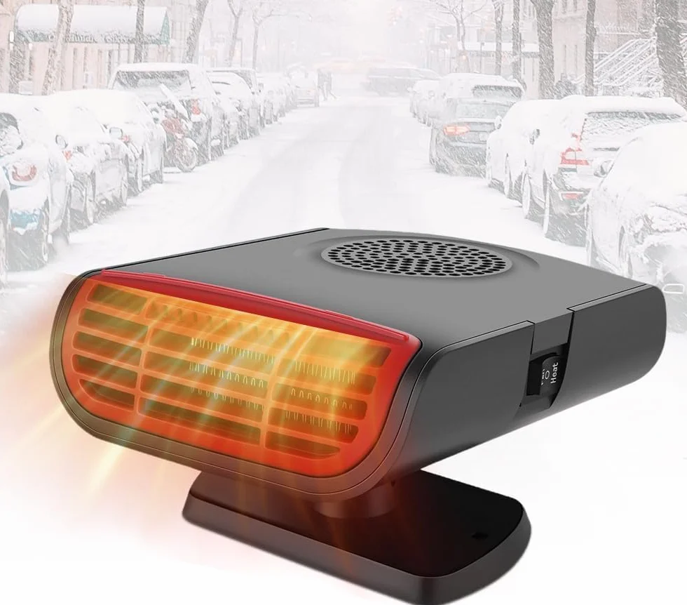 Ogrzewanie samochodowe 12 V 150 W 2 w 1 Odmrażacz szyby przedniej 360°