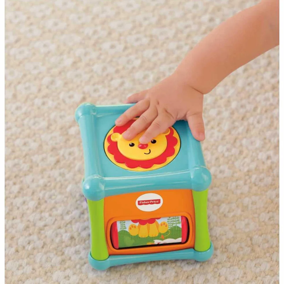 Fisher-Price BFH80 – Tierfreunde kostka, zabawka dla dzieci od 6 miesięcy