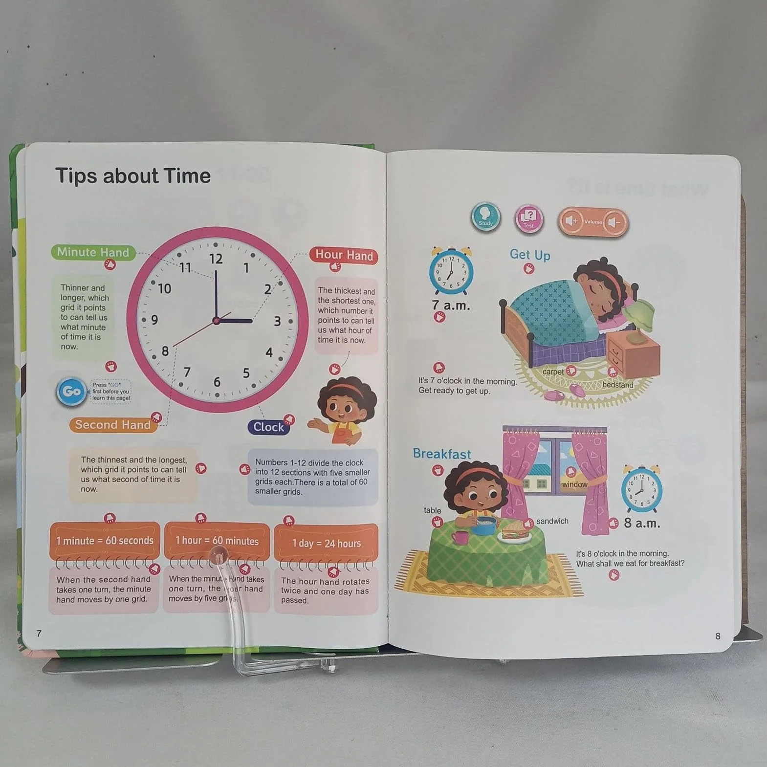 First English Words Book Sound, Interactive Talking Learning Book, Educational Speaking Books, Vocabulary Builder for Kids, , Preschoolers, Boys, Girls, 7.8x10.55 Inches