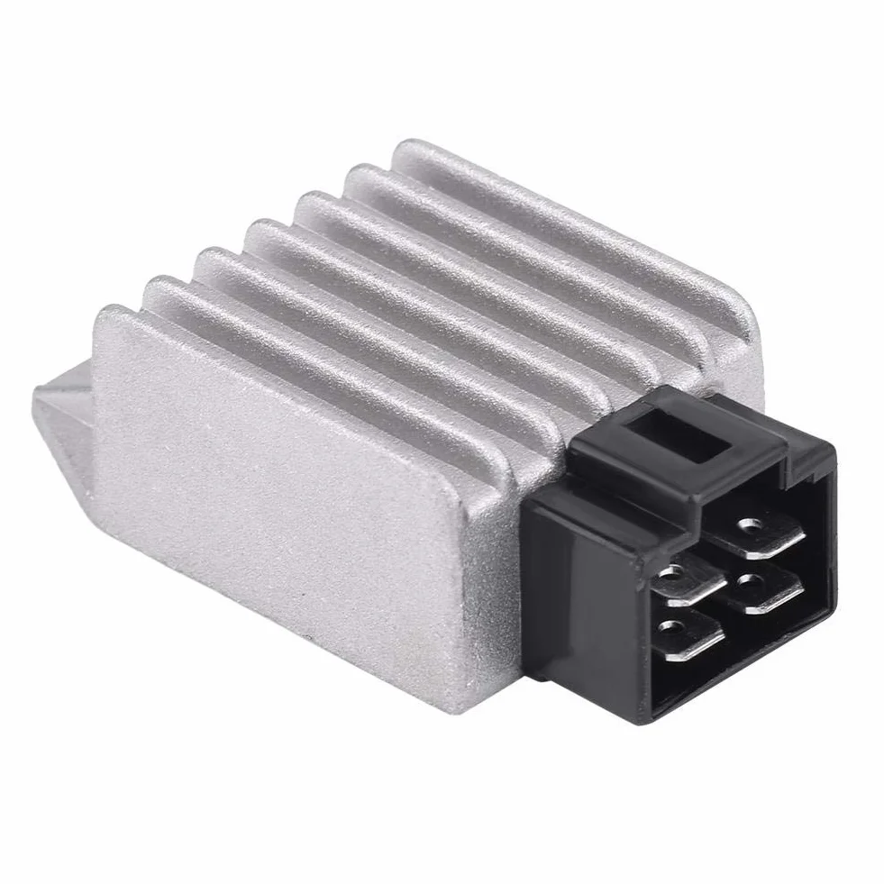 12 V 4-pinowy prostownik regulatora napięcia, prostownik Keenso męski regulator gniazda do skuterów GY6 od 50 cm3 do 150 cm3 ATV