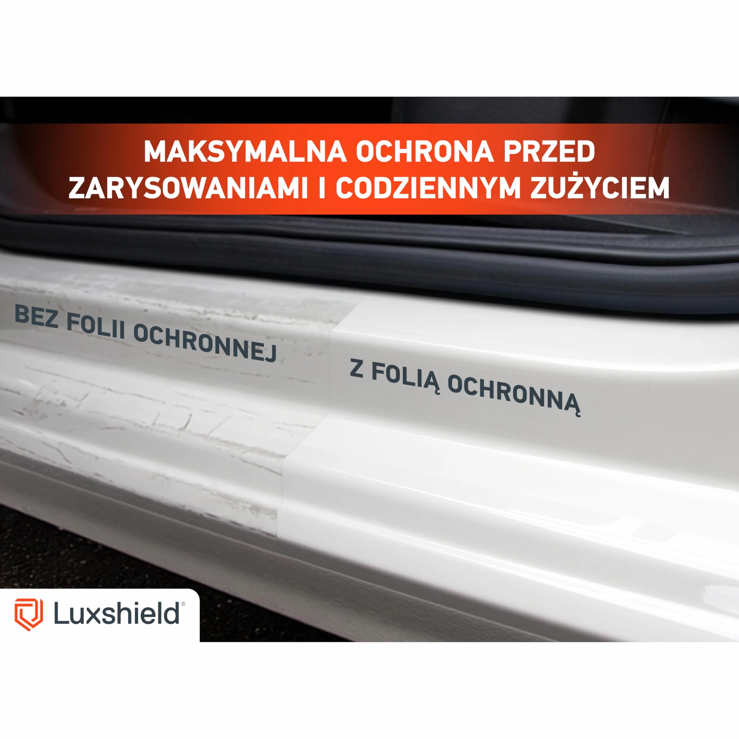 Luxshield folia ochronna progów kompatybilny z Renault Austral I 2022-2026 czarny karbon