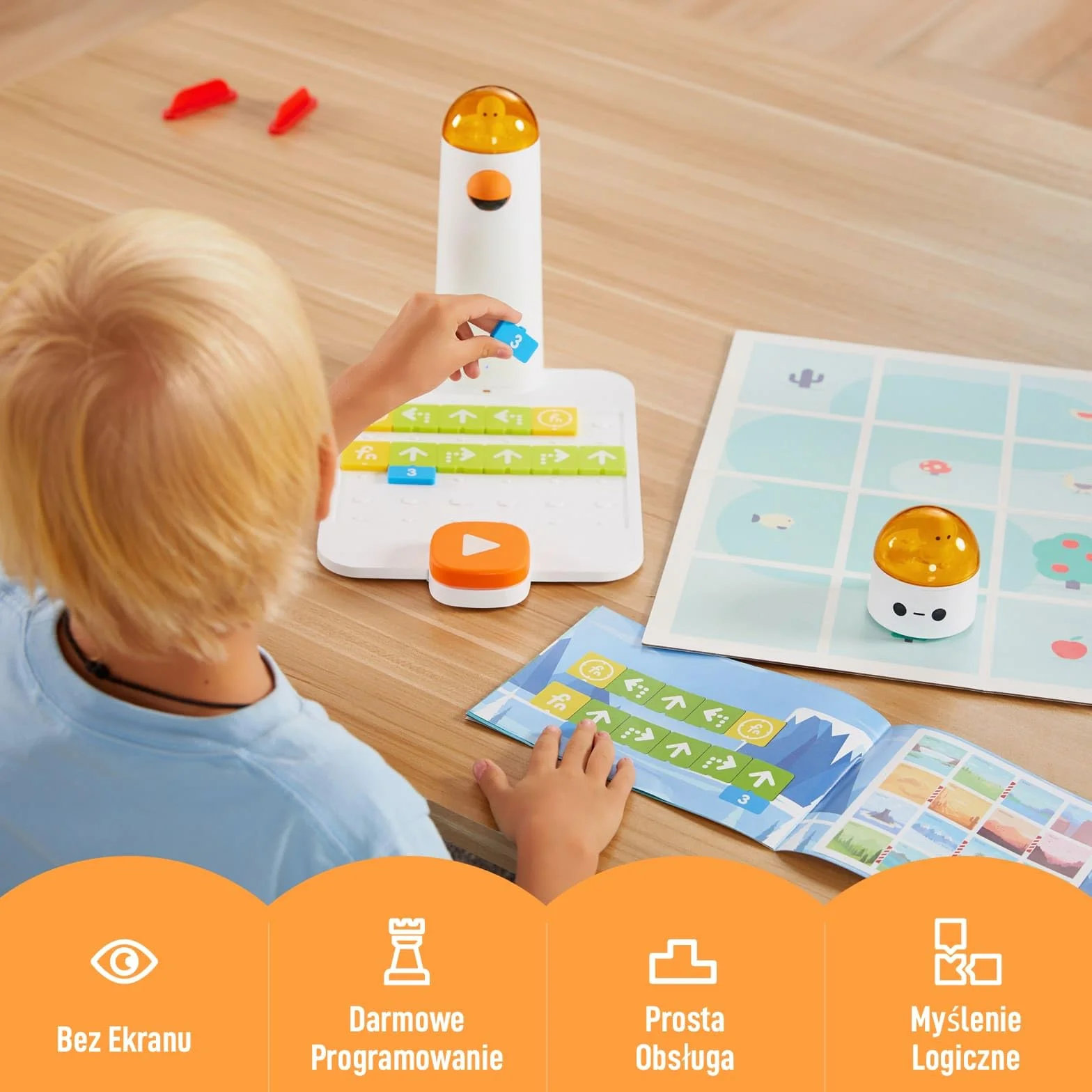 Zestaw do kodowania Pro STEM Robot dla dzieci w wieku 4+, robot kodujący dla dzieci do nauki wczesnego programowania, zabawka edukacyjna do szkoły domowej i klasy w wieku 4-10 lat