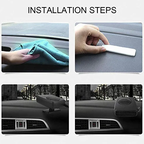 Wentylator samochodowy odmrażacz przedniej szyby 12 V 150 W ceramiczny grzejnik chłodzący 2 w 1