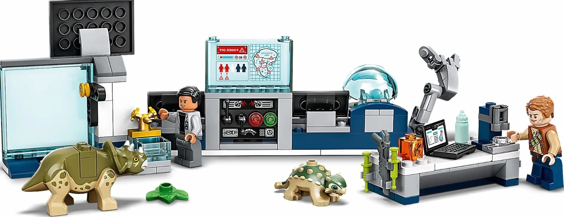 LEGO Jurassic World Laboratorium doktora Wu: 75939 ucieczka małych dinozaurów (164 elementy)