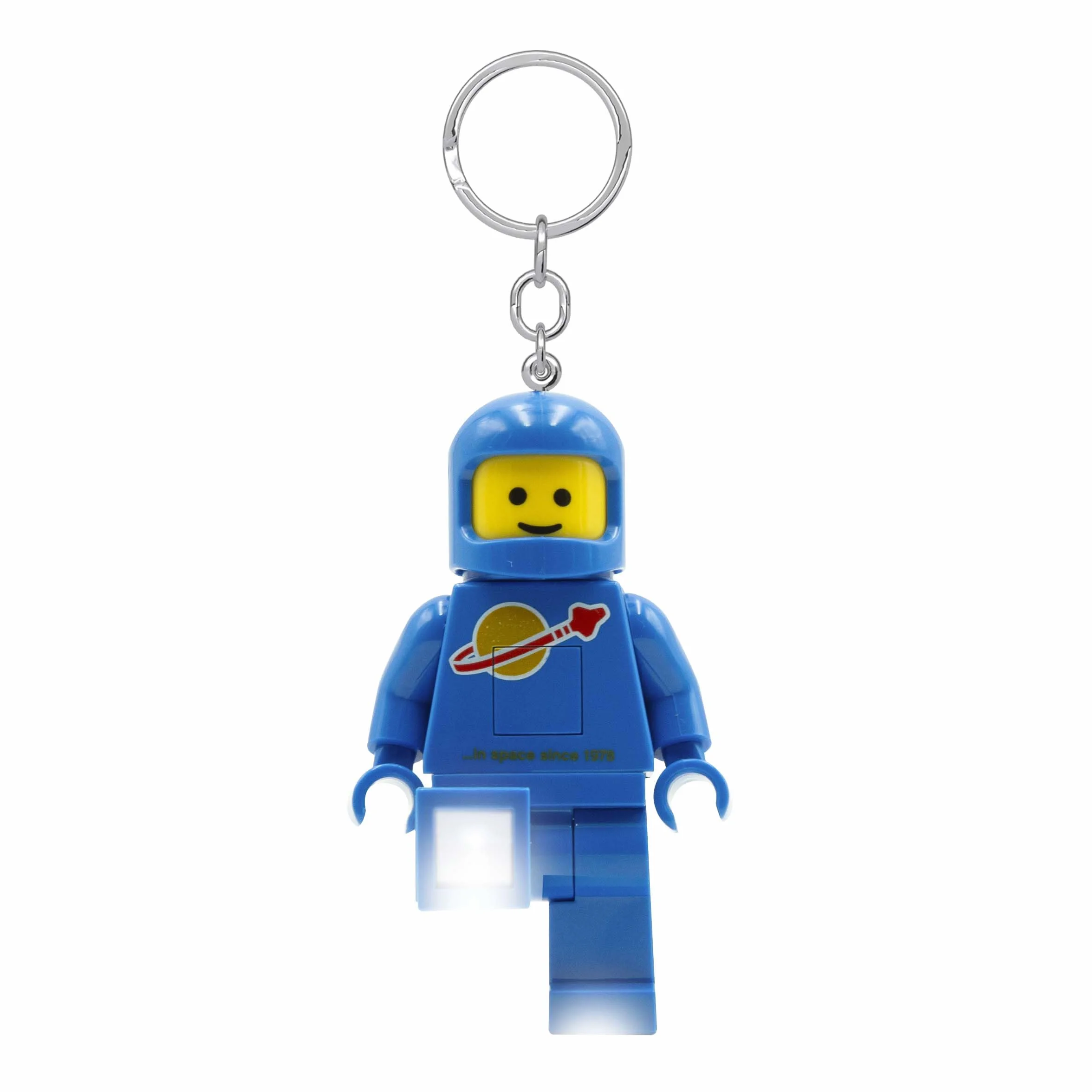 Lego Iconic Latarka LED breloczek do kluczy dla fanów Iconic, fantazyjna zabawka dla dzieci, figurka 76 mm, 2 baterie CR2025 w zestawie