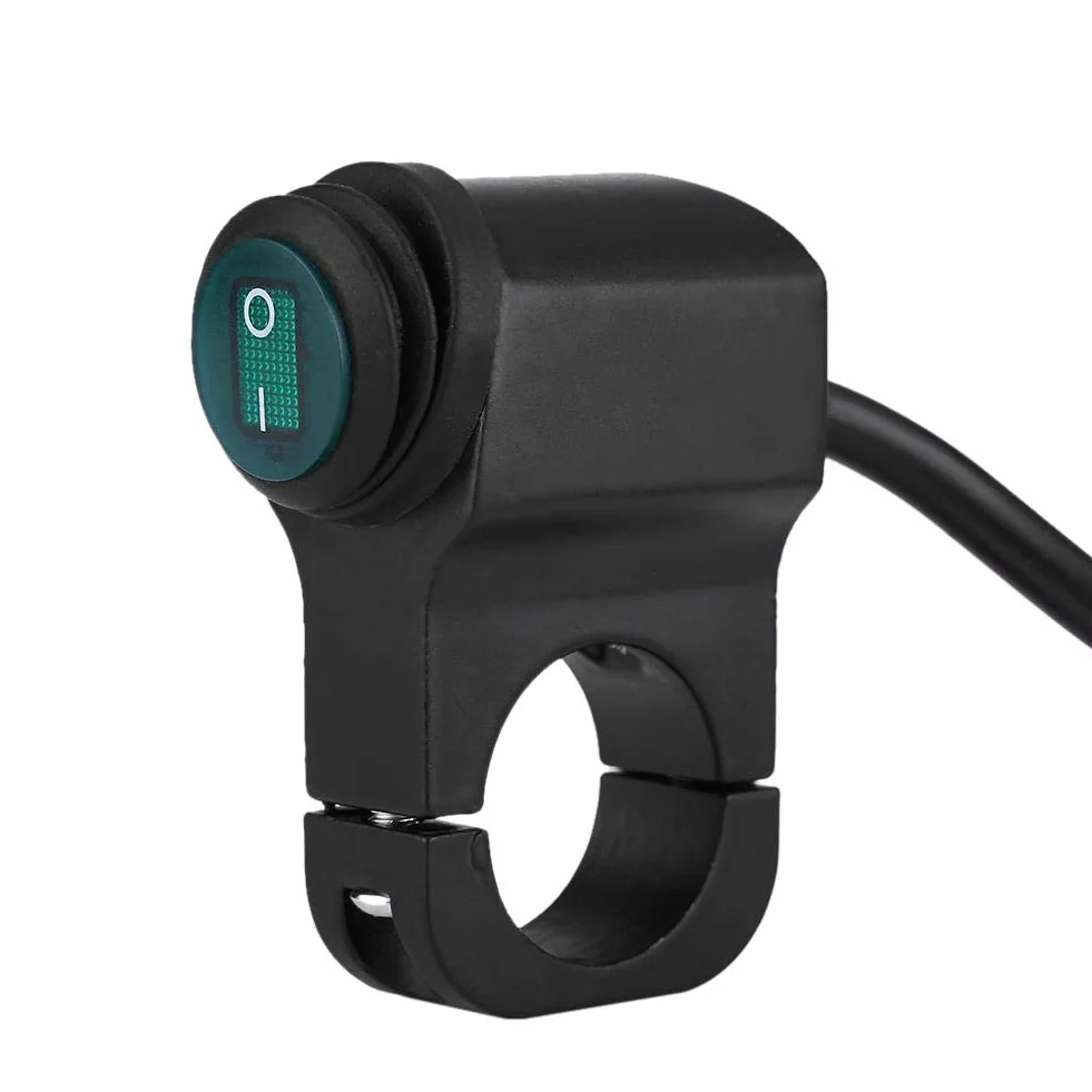 Przełącznik na kierownicę motocykla 22mm wodoodporny 12V