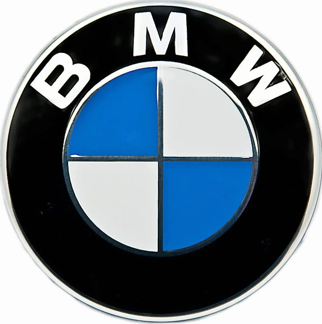 BMW, 70 mm oryginalny emblemat do środka koła, podstawa z naklejką (36136758569)