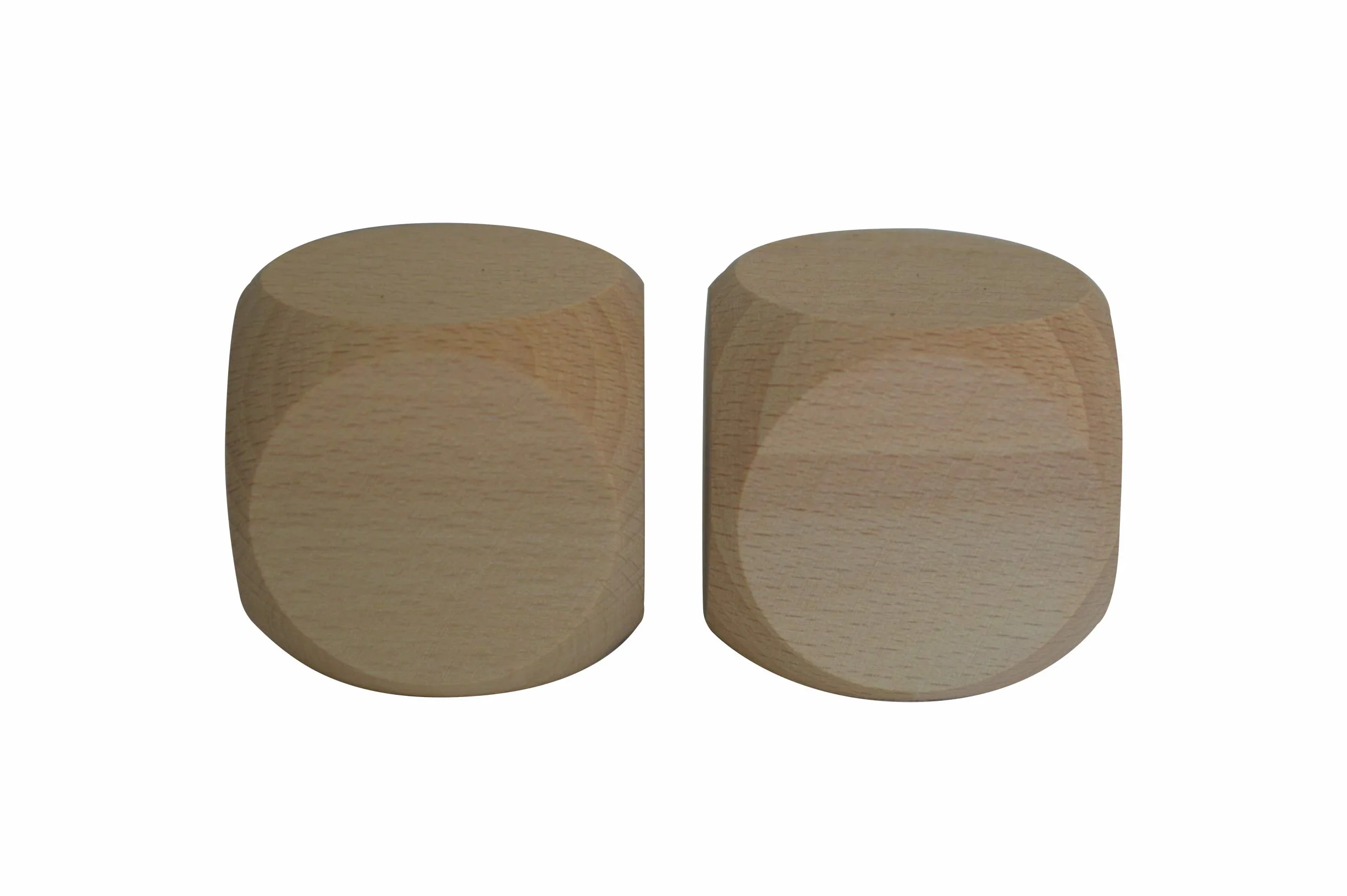 Wooden World - 10 x drewniana kostka do regularnych kostek, pusta, niemalowana, drewno sześciokątne, 20 mm