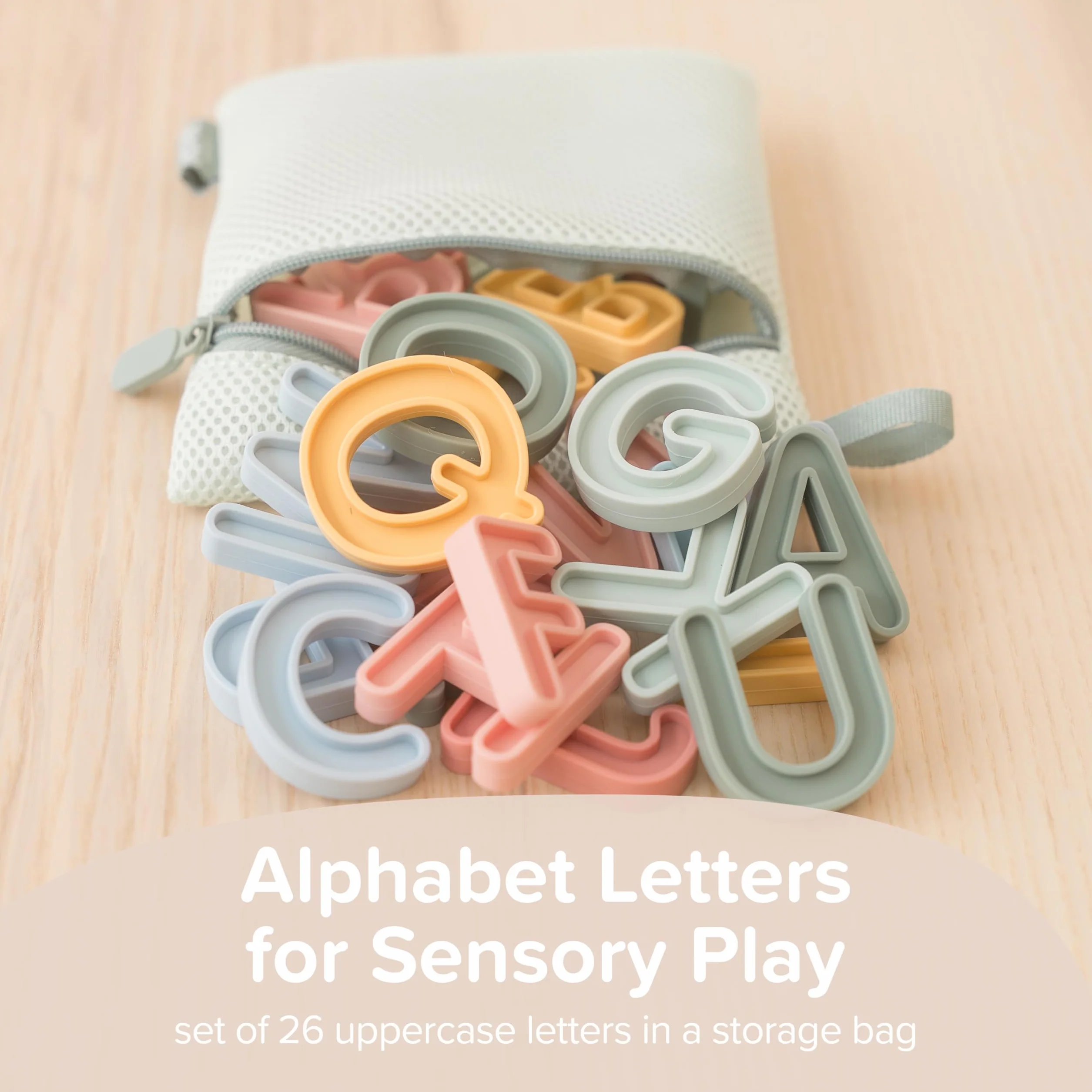 Inspire My Play Litery alfabetu dla dzieci Inspire My Play - gry ABC dla dzieci od 3 lat - litery do gier sensorycznych i niechlujnych