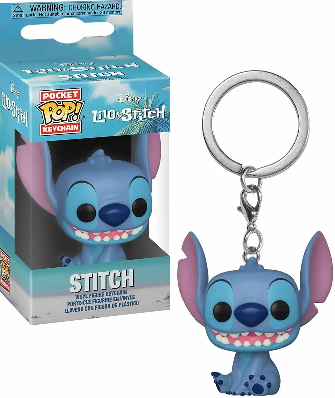Funko POP! Brelok do kluczy: Disney - Stitch - Disney: Lilo & Stitch - kolekcjonerska mini figurka - wypełniacz do pończoch - pomysł na prezent - oficjalny towar - fani filmów - dekoracja plecaka