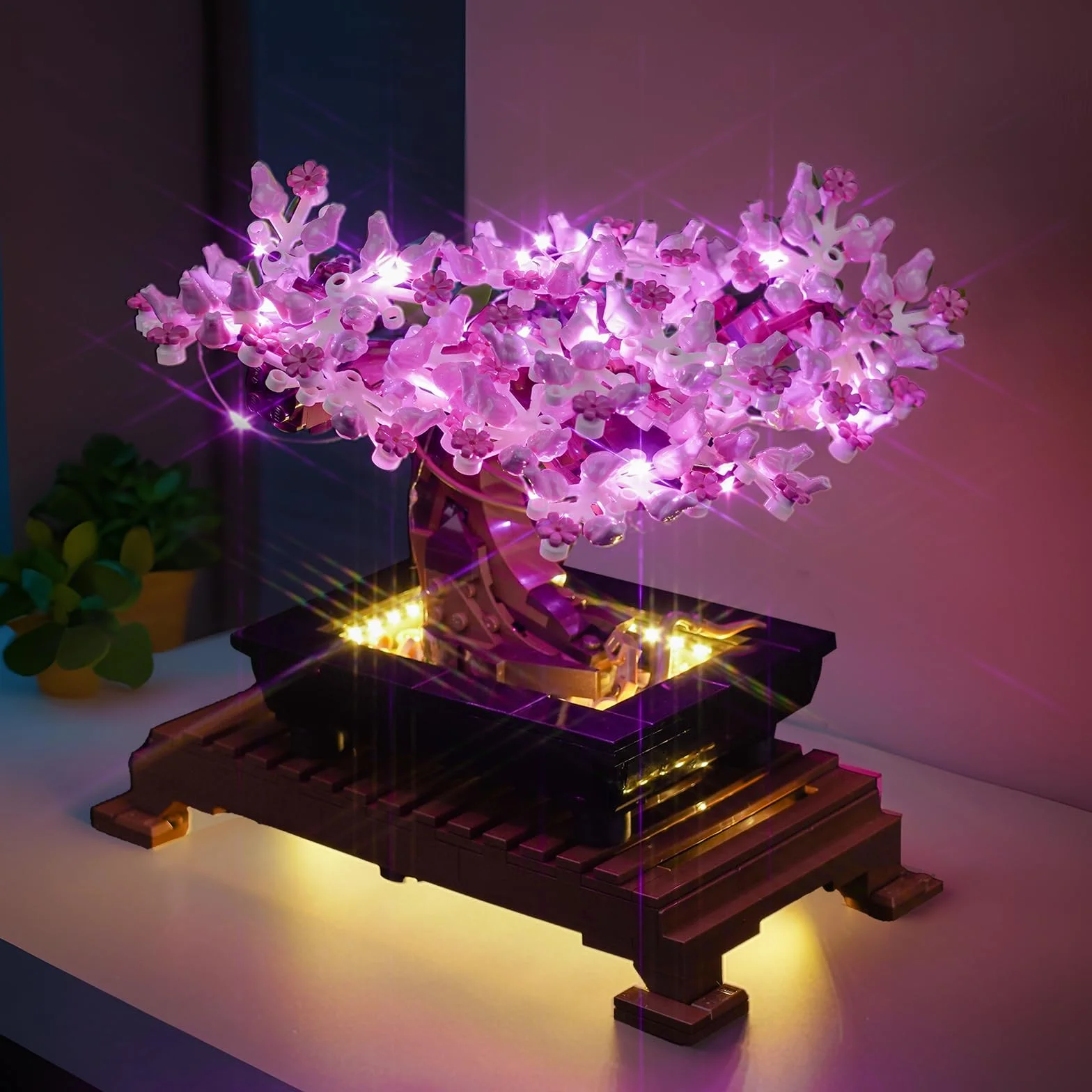 Zestaw oświetleniowy kompatybilny z Lego 10281 Bonsai Tree Botanical Collection Set (nie jest to model), zestaw oświetleniowy LED, kompatybilny z drzewem bonsai 10281