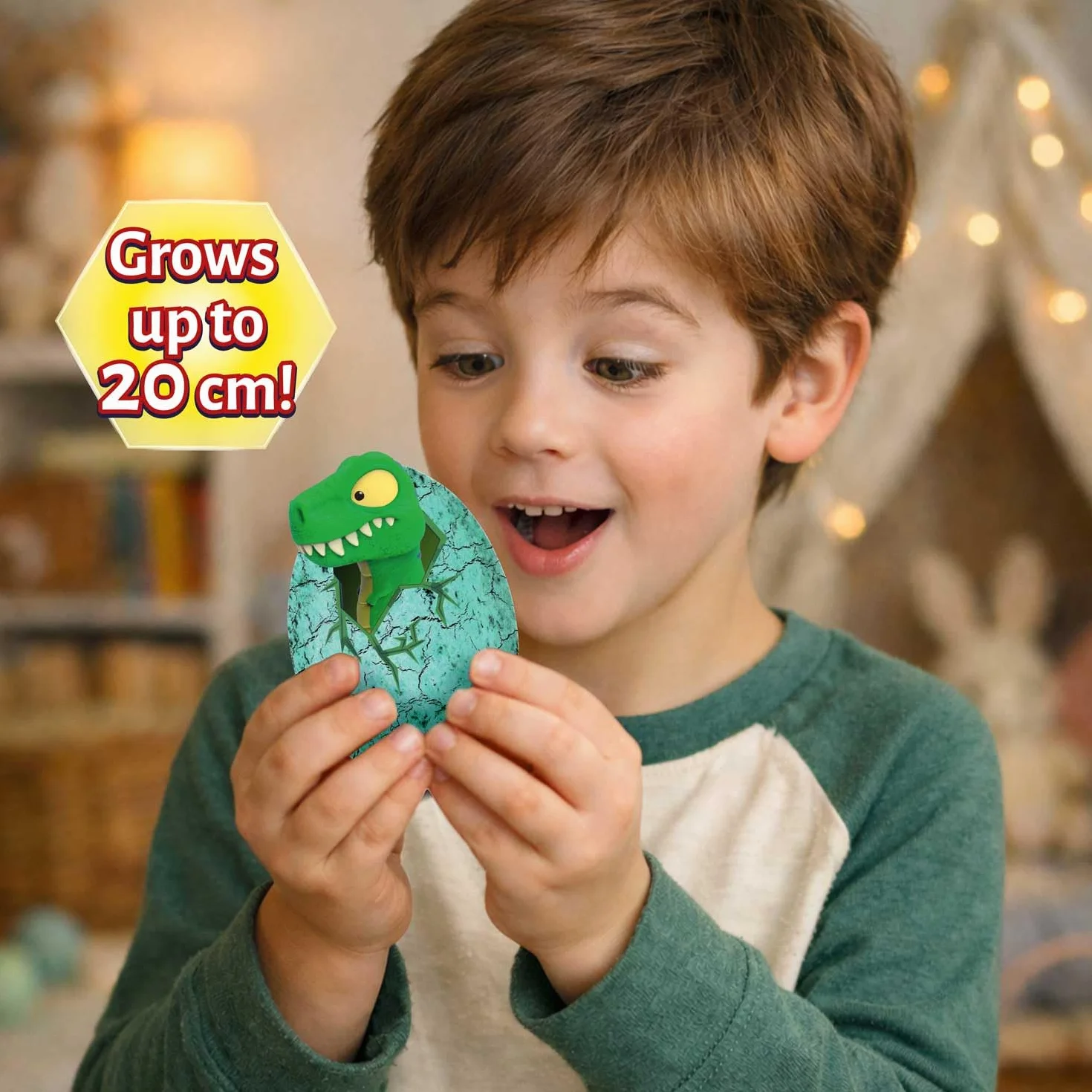 Craze Magic Growing Egg Dinoei Dino jaja wylęgające się w wodzie - jajko z dinozaurami do wkładania do wody, XXL, 41895