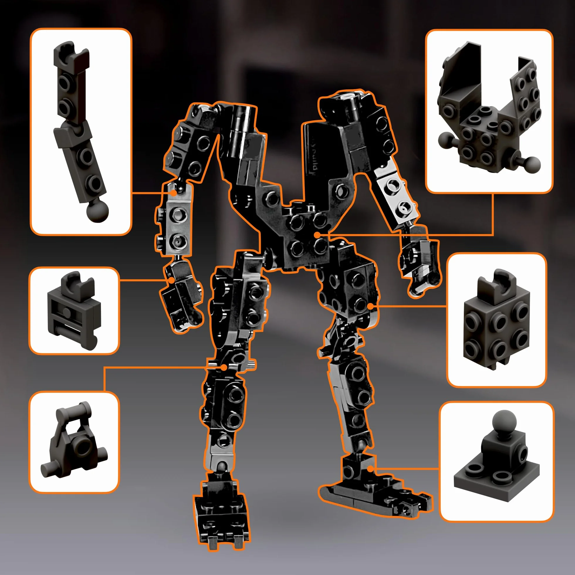 MyBuild Mecha Frame 5025 – ramka Exo do niestandardowych robotów | wysoce możliwa konstrukcja i platforma modowa | od 14 lat