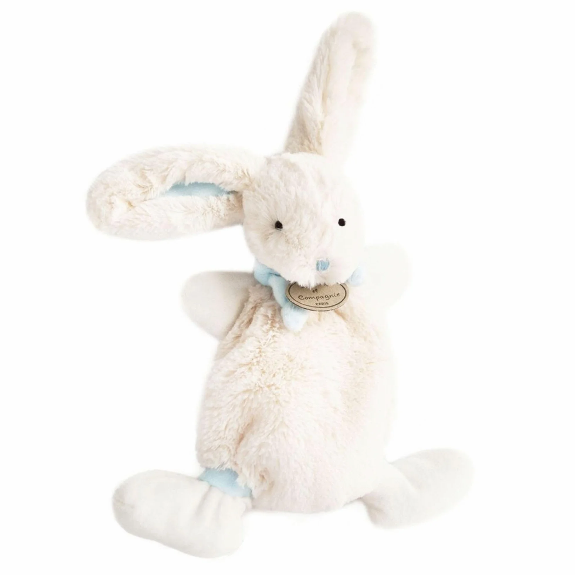 Doudou Et Compagnie - Słodki Królik - Pudełko prezentowe - Niebieski - 26 cm - Słodki - Pomysł na prezent dla dziewczynki i chłopca z okazji narodzin - DC2121