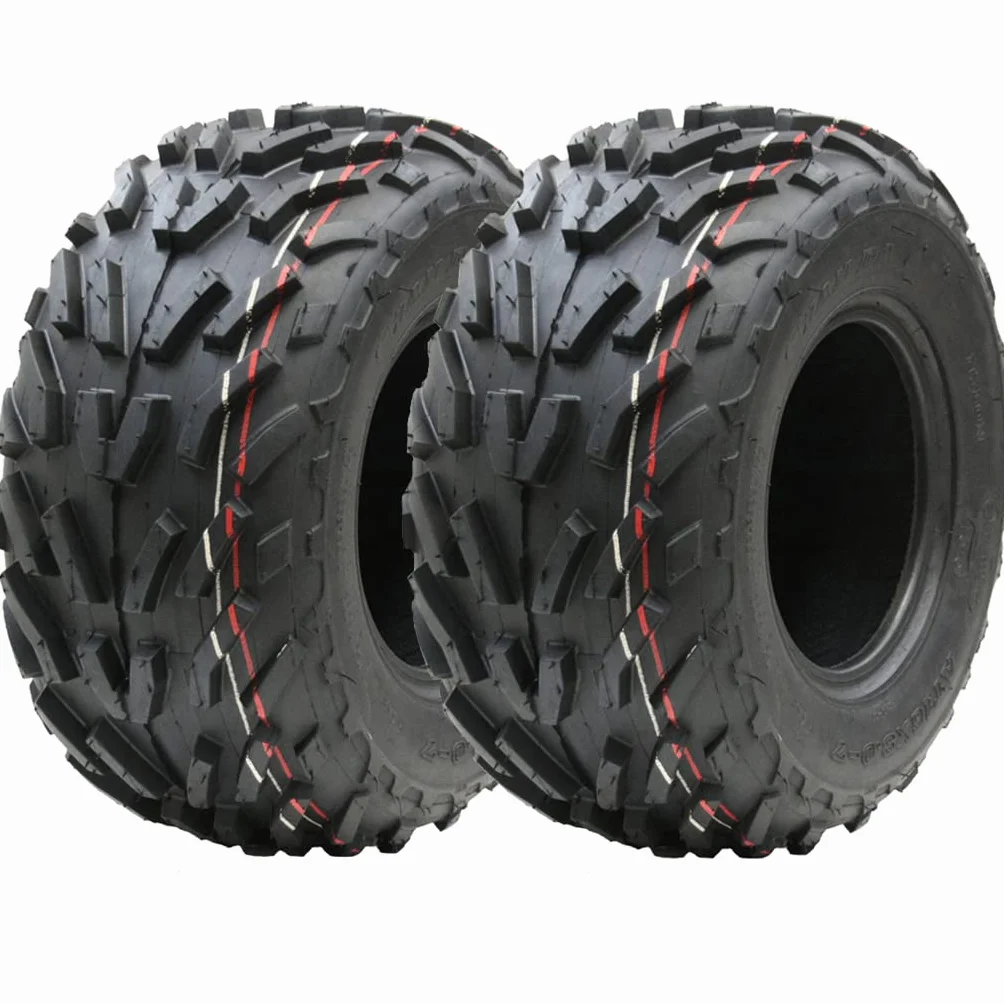 Parnells - 2 zestawy opon Quad ATV bezdętkowych, 16 x 8,00-7, 4-krotnie P329 Wanda z głębokością bieżnika 12 mm, średnica 406 mm, szerokość 185 mm, 80 kg, do felg 7 cali