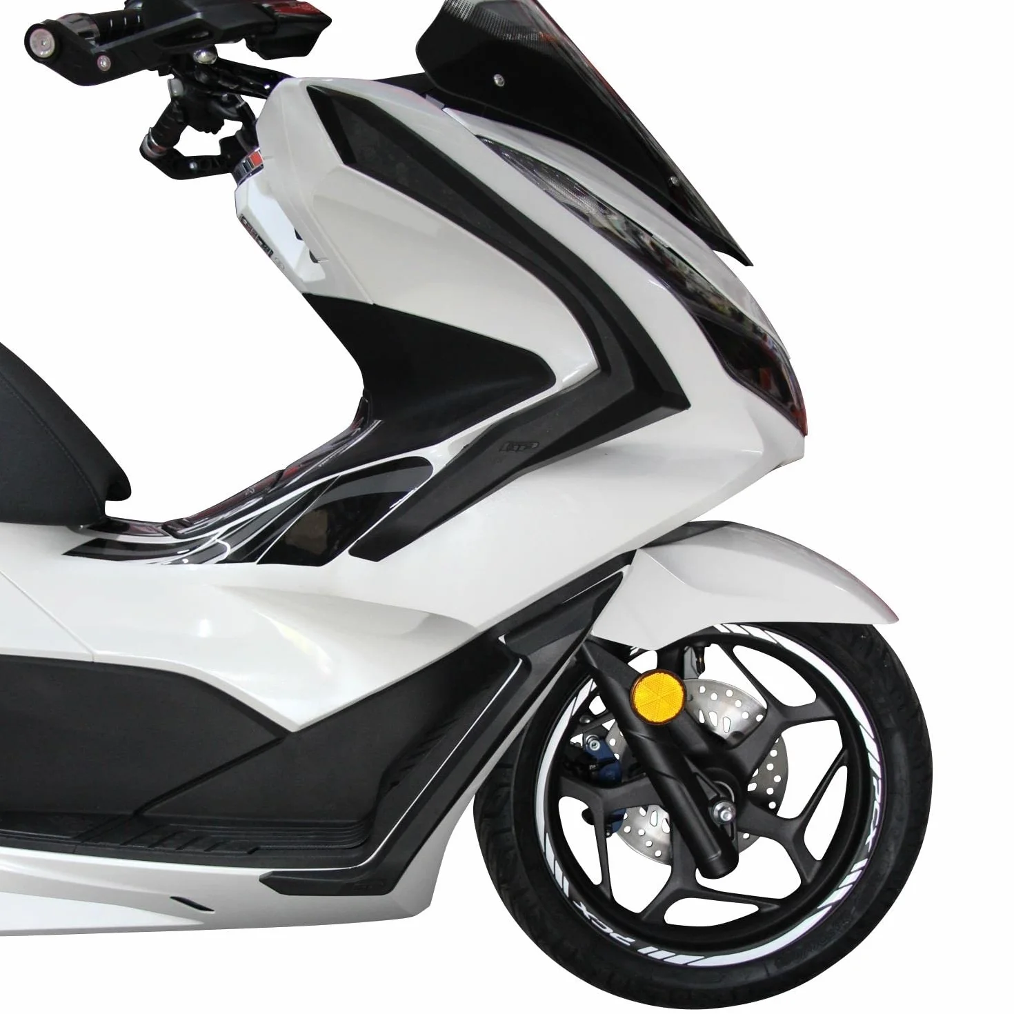 GP Kompozit Dla PCX 125/150 2021-2023 kompatybilna osłona górnej nogi czarna