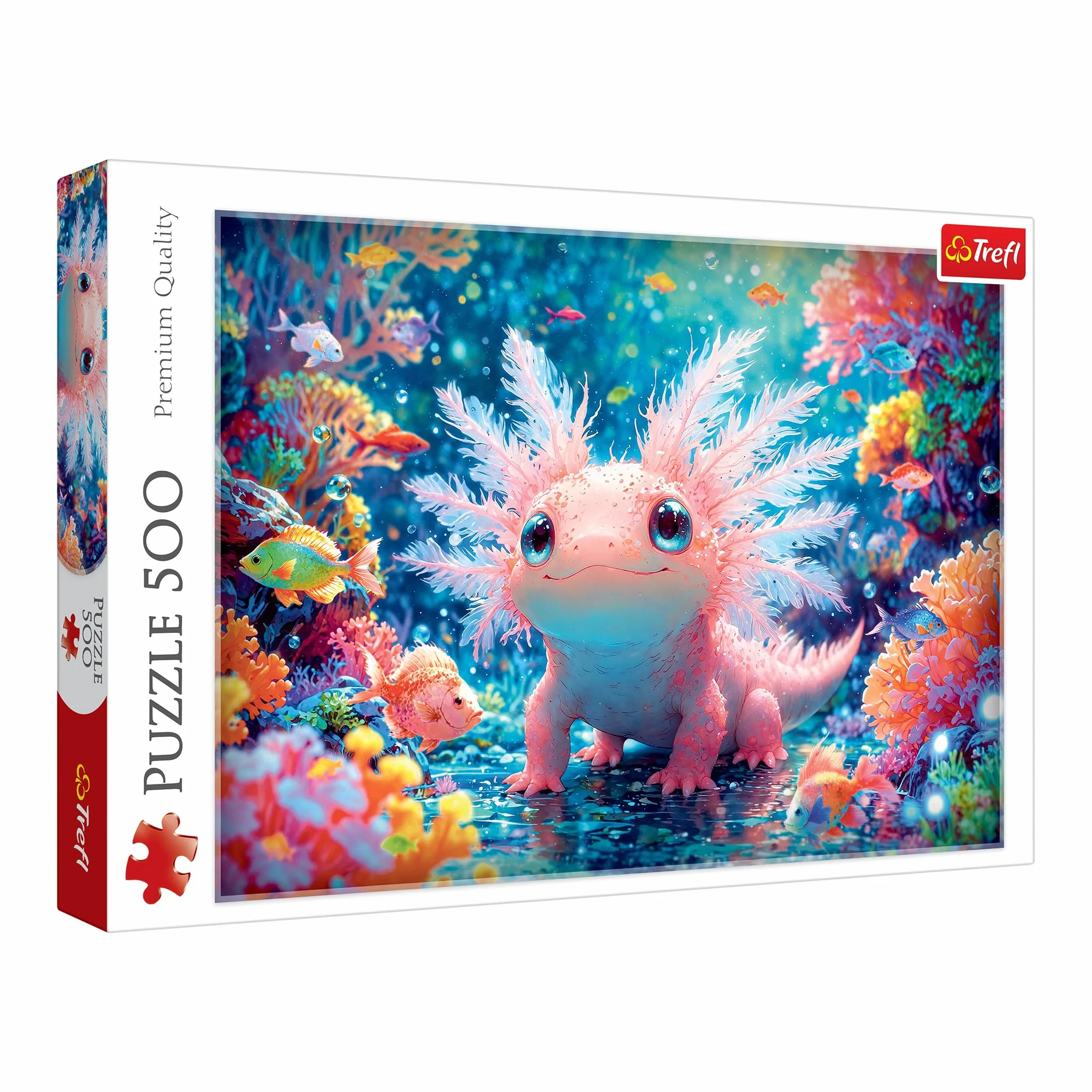Trefl - Aksolotl - Puzzle 500 Elementów - Układanka DIY, Kreatywna Rozrywka, dla Dorosłych i Dzieci od 10 lat
