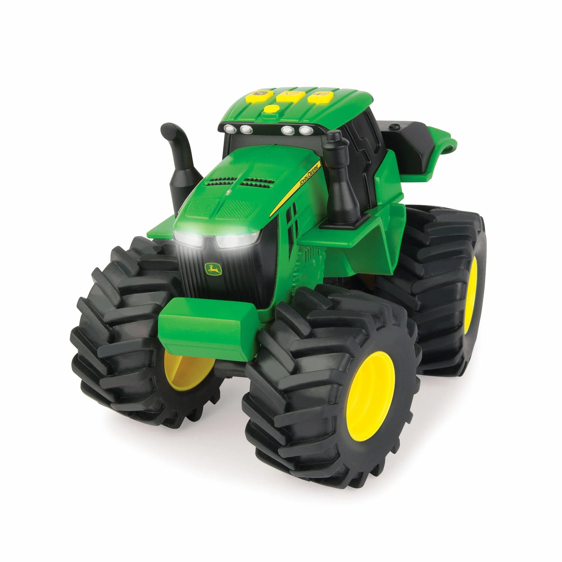 John Deere 46656 Traktor, Monster Treads ze światłem i dźwiękiem w kolorze zielonym, zabawkowy traktor z efektami świetlnymi i dźwiękowymi, do zabawy i kolekcjonowania, prezent dla dzieci, zabawka dla