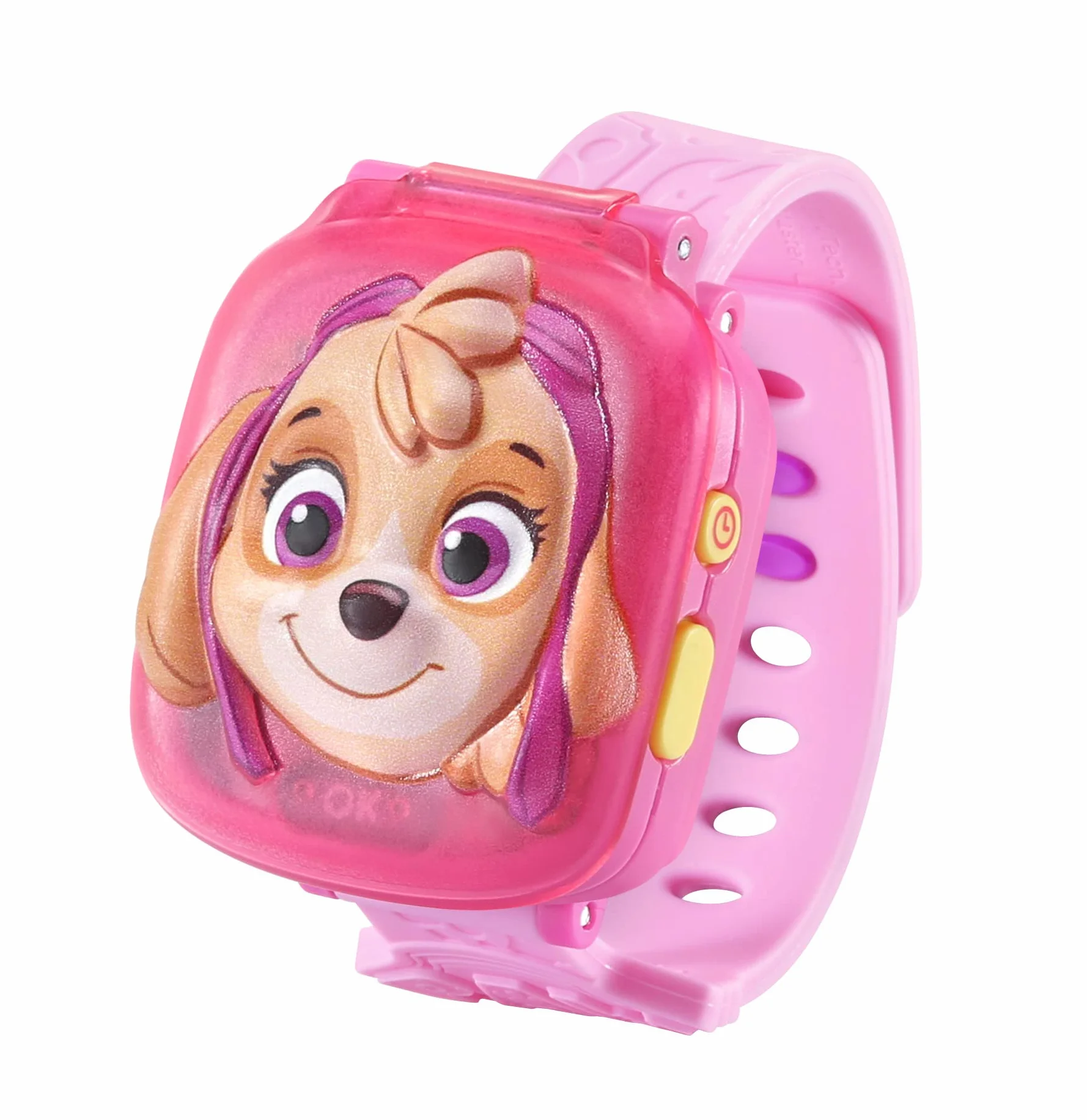 VTech PAW Patrol: Learning Watch Skye, oficjalna zabawka PAW Patrol, zegarek dla malucha ze stoperem, timerem, alarmem i grami, prezent edukacyjny dla dzieci w wieku 3, 4, 5, 6 lat, wersja angielska