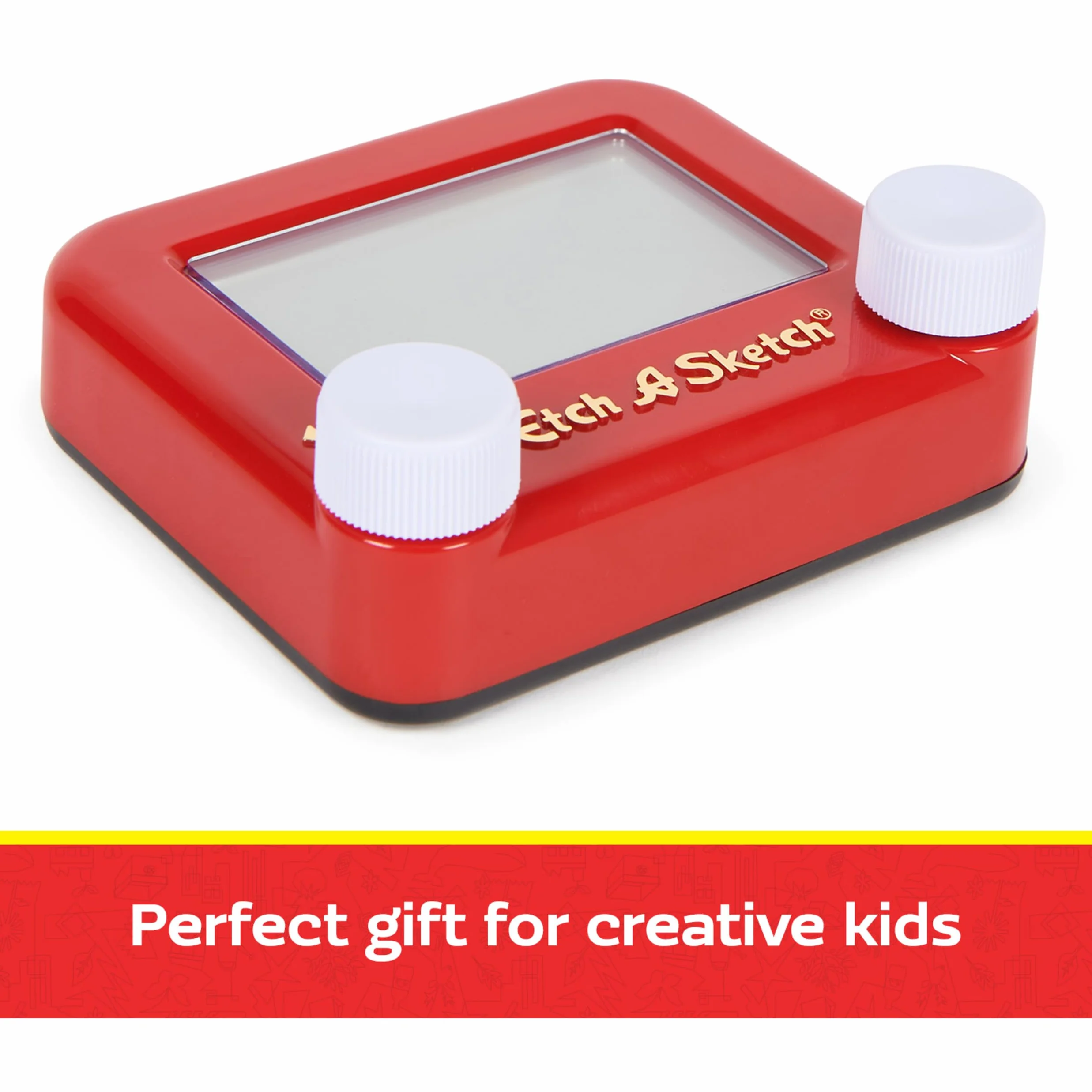 Etch A Sketch - wersja z recyklingu - Twórz niekończące się rysunki za pomocą tego magicznego ekranu - Format podróży do zabrania wszędzie - Zabawka dla dzieci 3 lata i więcej - Kreatywna zabawka do