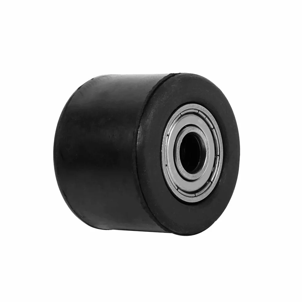 Rolka Koła Pasowego łańcucha, Rolka Napinacza łańcucha 8mm Prowadnica Koła Pasowego do Motocykla Enduro Bike Enduro (czarny)