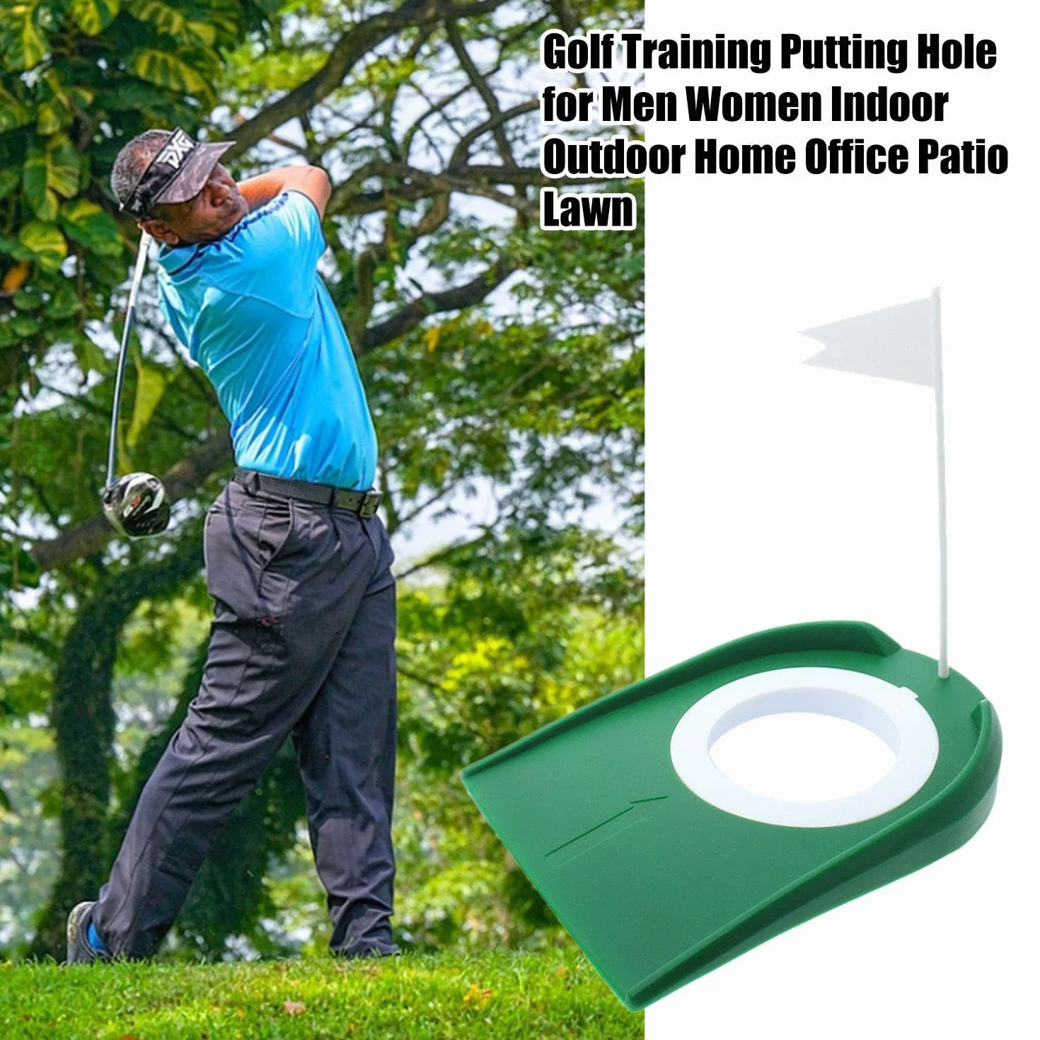 3-częściowy putter golfowy, wewnętrzna praktyka golfowa, pomoc do treningu golfowego, kryty mini gra golfowa, akcesoria do golfa