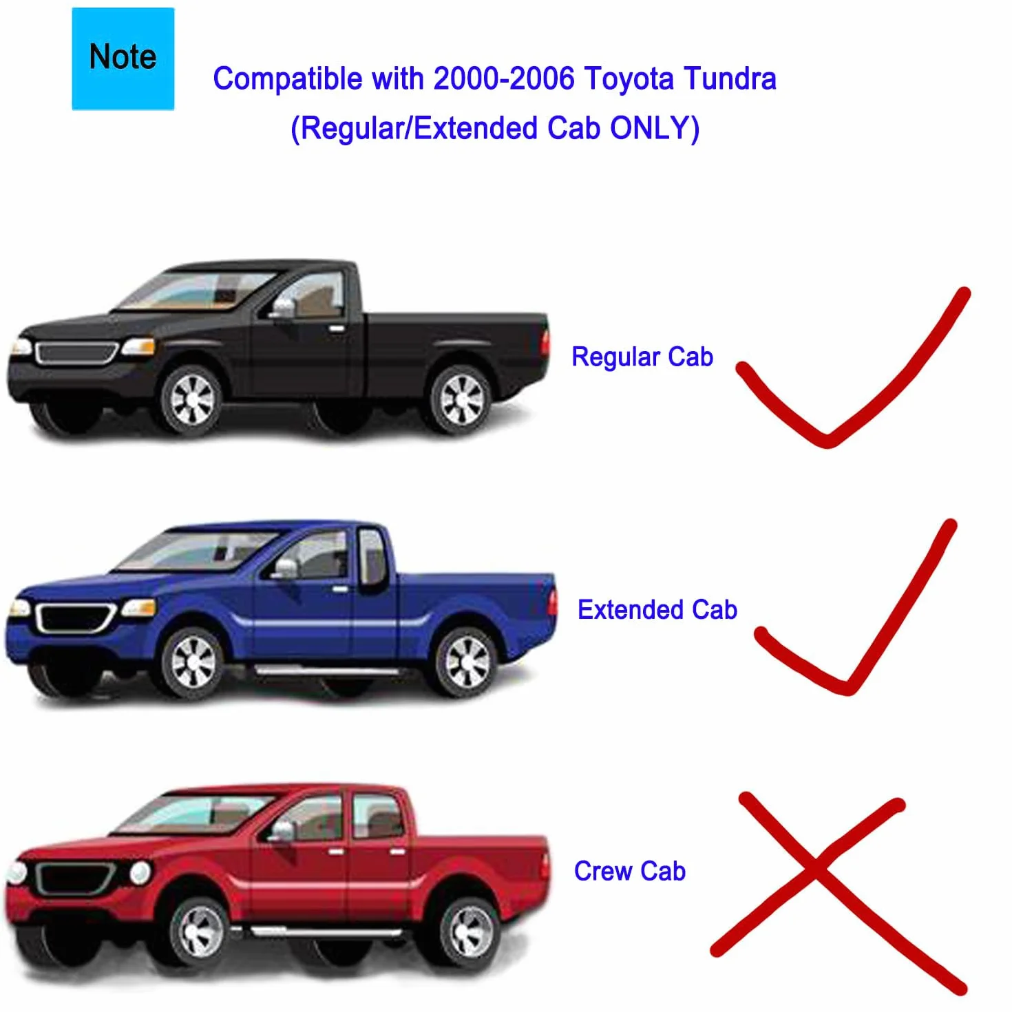 Para klamek wewnętrznych z ramką do Toyota Tundra 2000-2006 lewa i prawa