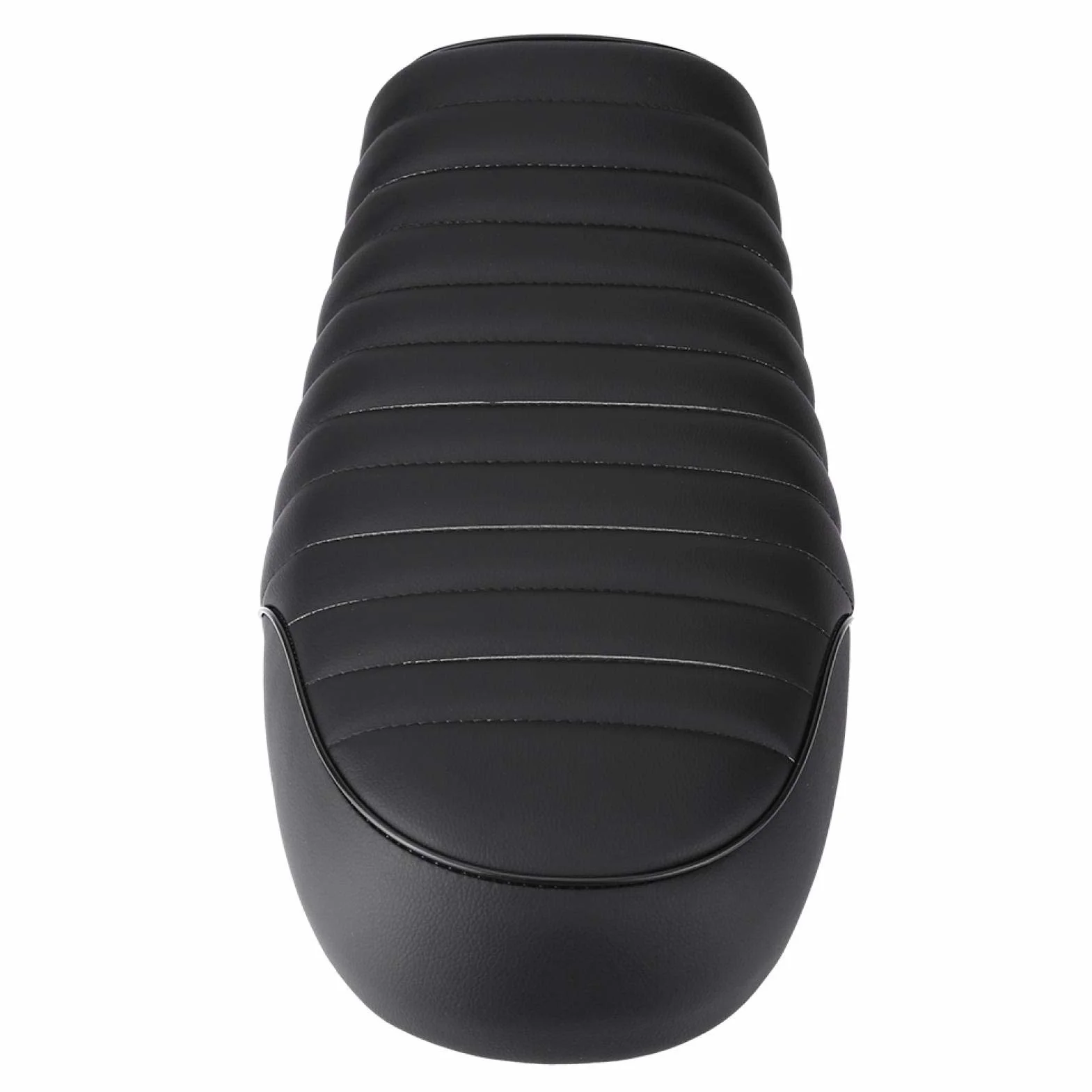 Qiilu Siedzenie Motocyklowe, PU Skóra Vintage Cafe Racer Flat Seat Motocykl dla CG125 GN CG CB400SS