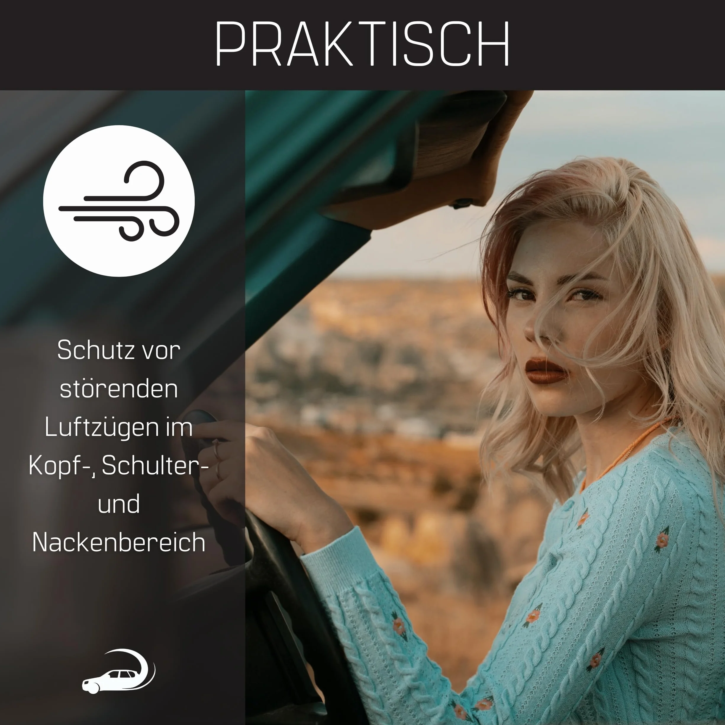 Deflektor wiatru Mercedes SL R129 1989-2001 Czarny