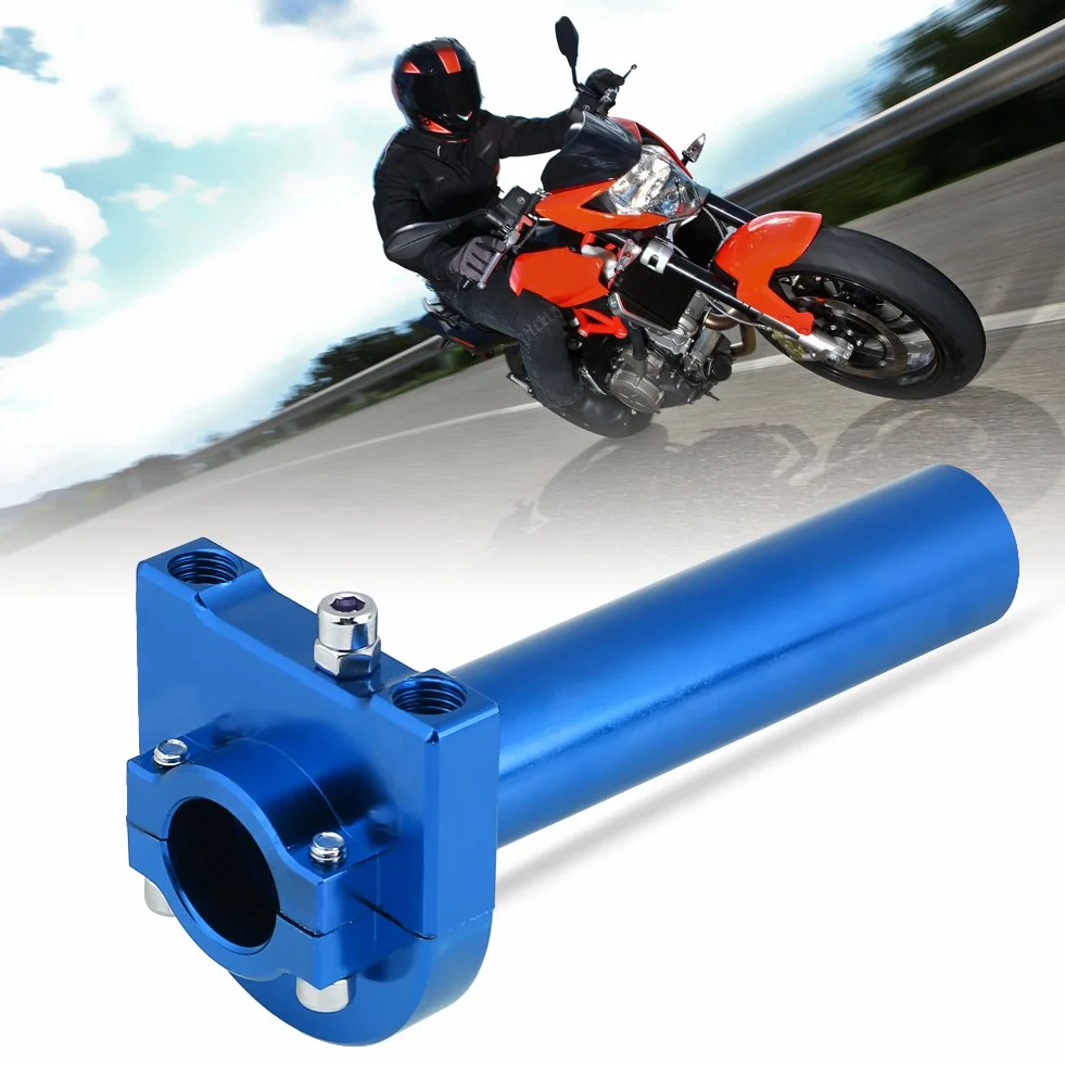 Uchwyty przepustnicy 7/8" 22 mm do motocykla skutera rower niebieski