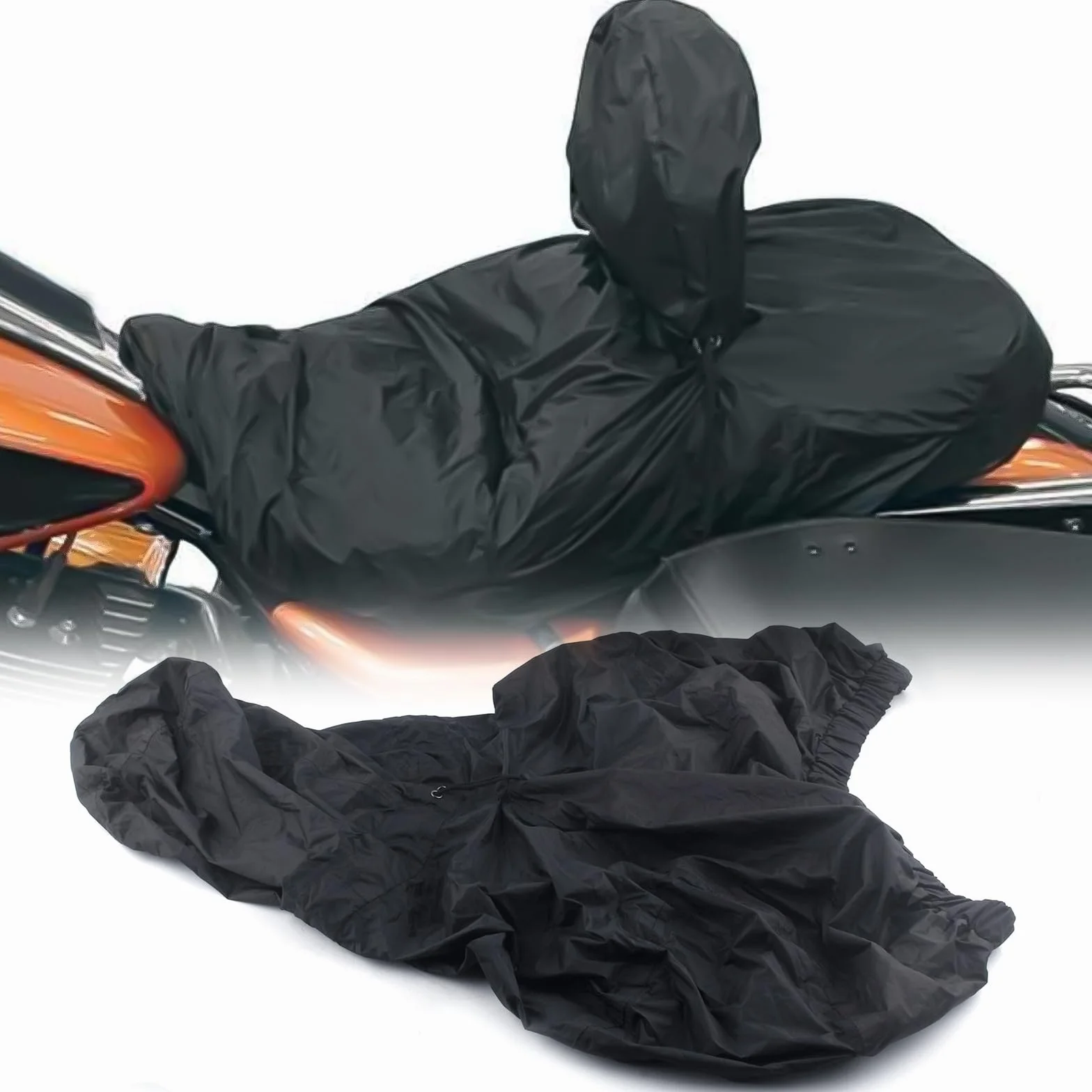 Pokrowiec przeciwdeszczowy do modeli Harley-Davidson Touring Models Original Factory Dwup-Seat lub Dwa Siedzisko z rynku wtórnego i oparcie kierowcy