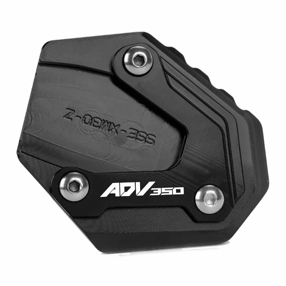 Do ADV350 ADV 350, 2021, 2022, 2023, 2024, 2025, 2026, akcesoria do stojaka motocyklowego, stopka boczna, powiększone poszerzenie stopy (czarny)