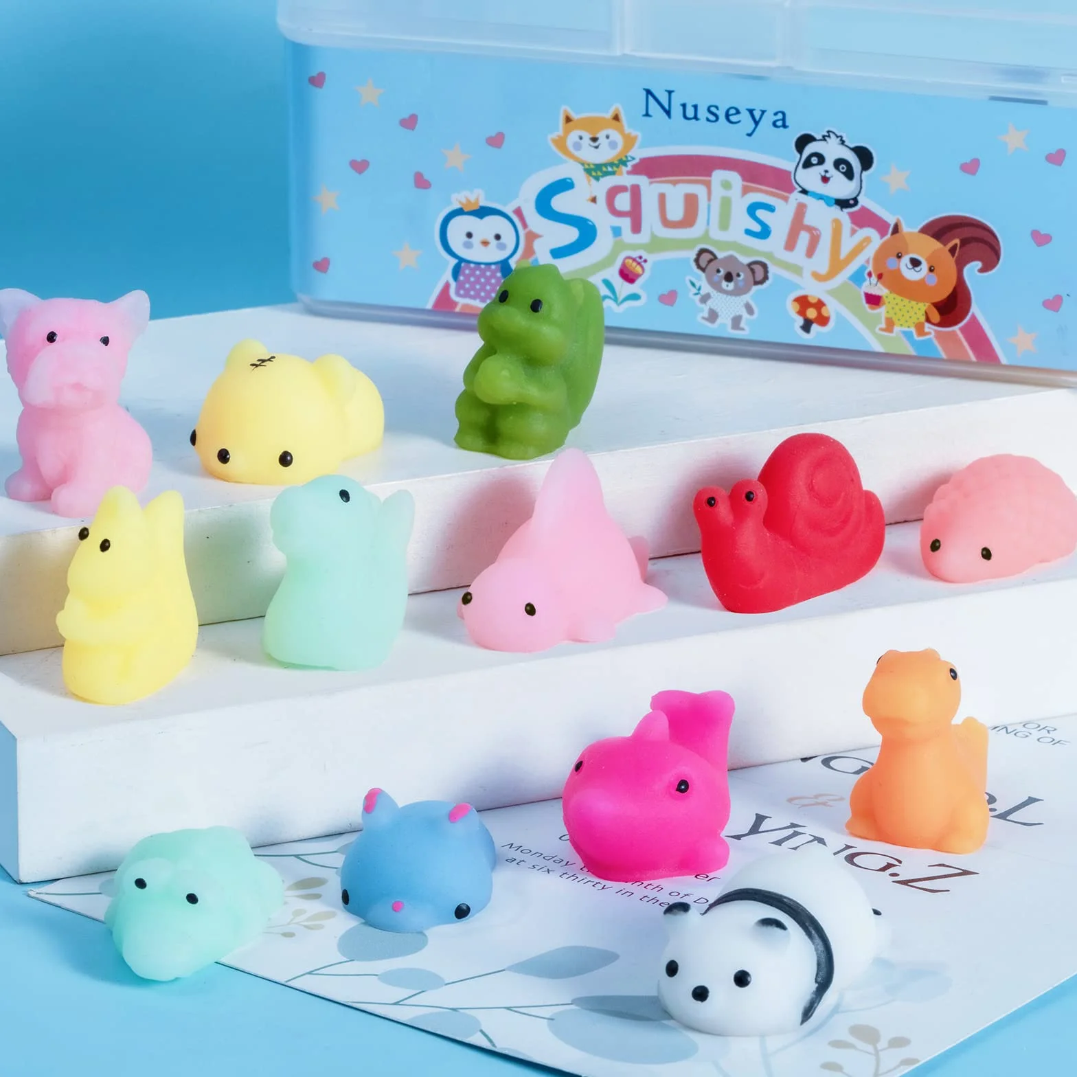 Mochi Squishy Toys 30 szt nie duplikatów luzem Squishy Fidget zabawki na przyjęcie upominki Boże Narodzenie prezent urodzinowy dla dzieci dziewczyny chłopca walentynki Wielkanoc klasa nagrody