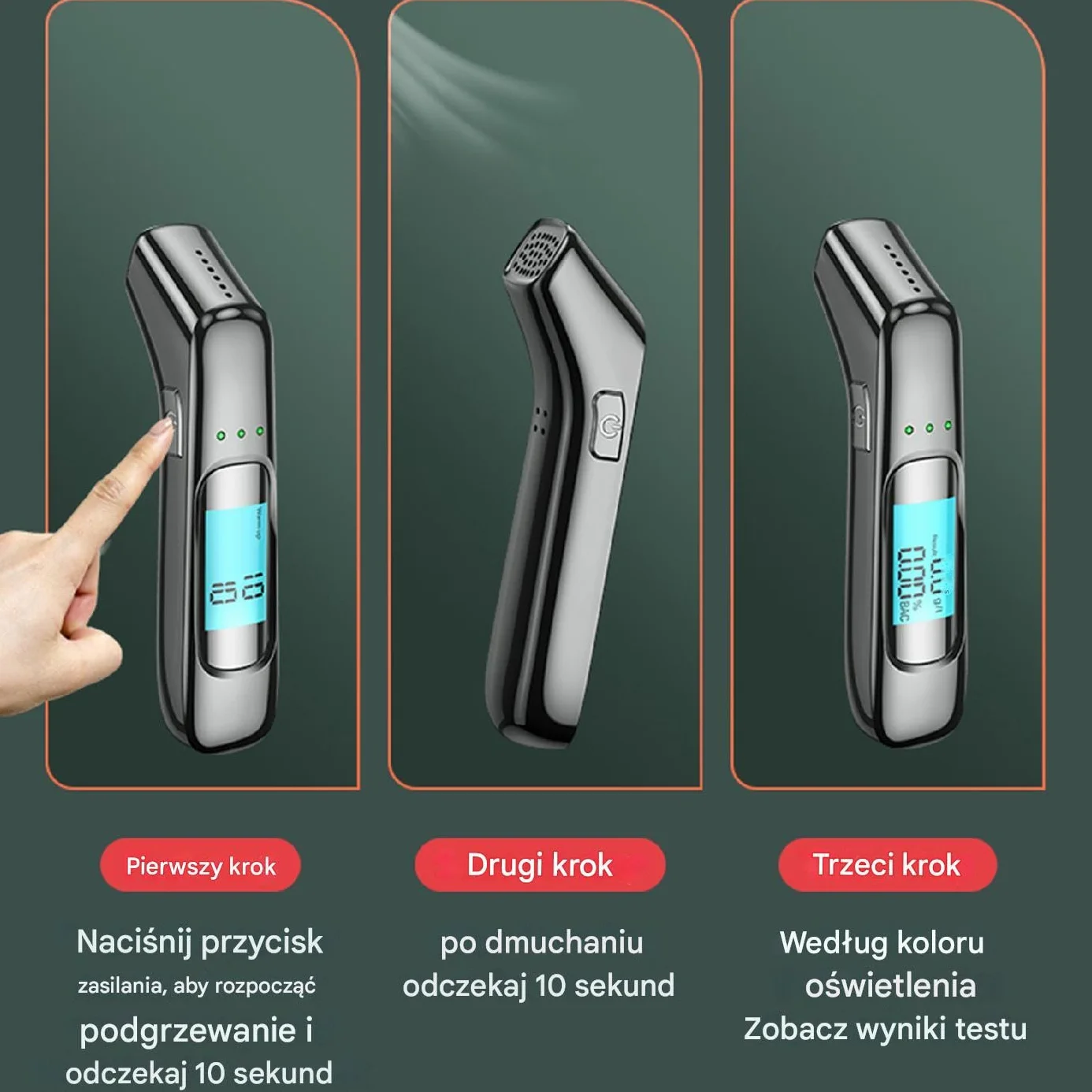 Breathalyzers For Alcohol, High Precision Digital Alcohol Tester With LCD Display, USB Rechargeable Noncontact Breath Detector For Safe Driving And Personal Use, 3.54x0.98x1.02 In
