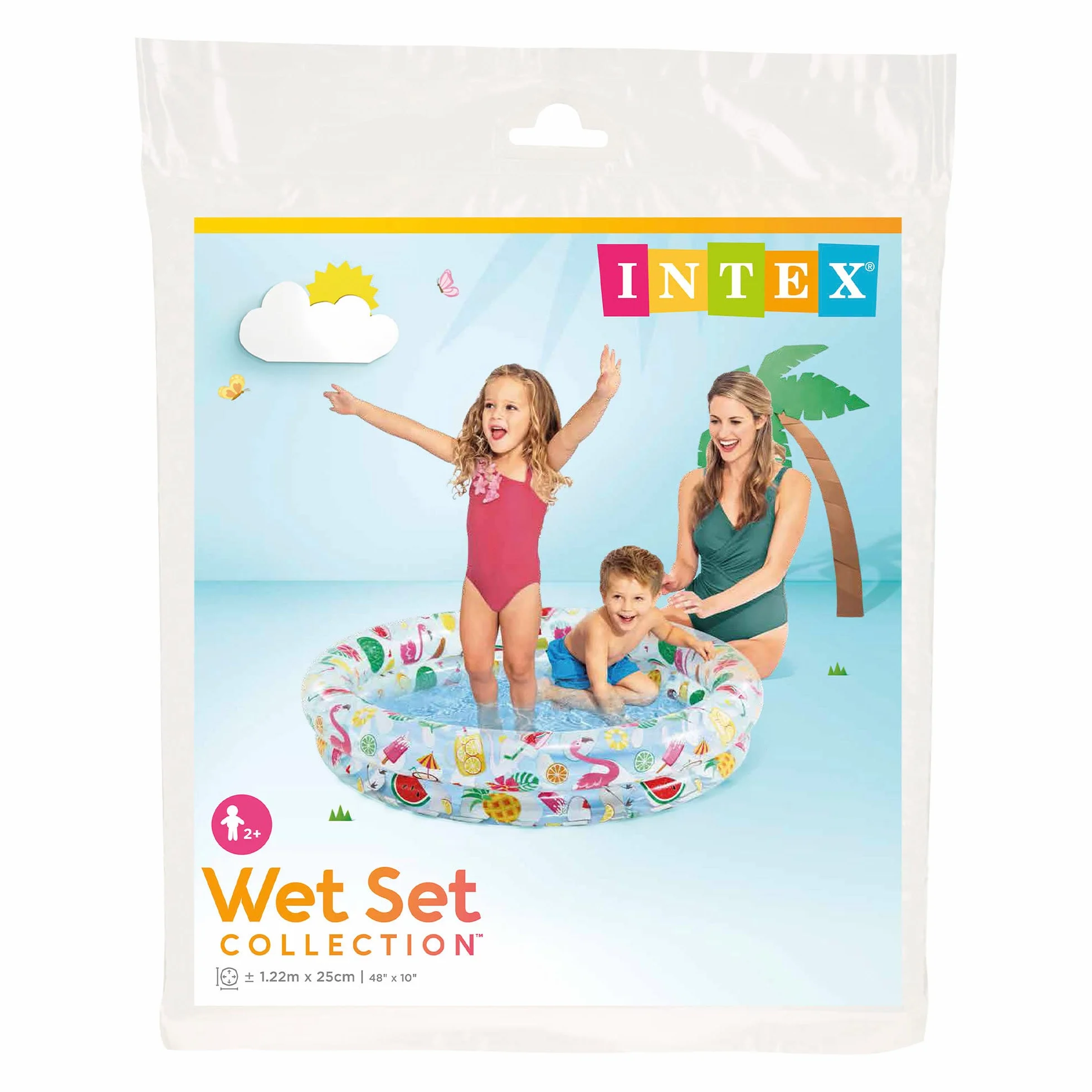 Intex 59421 Basen Just So Fruity, wielokolorowy, 1,22 m x 25 cm