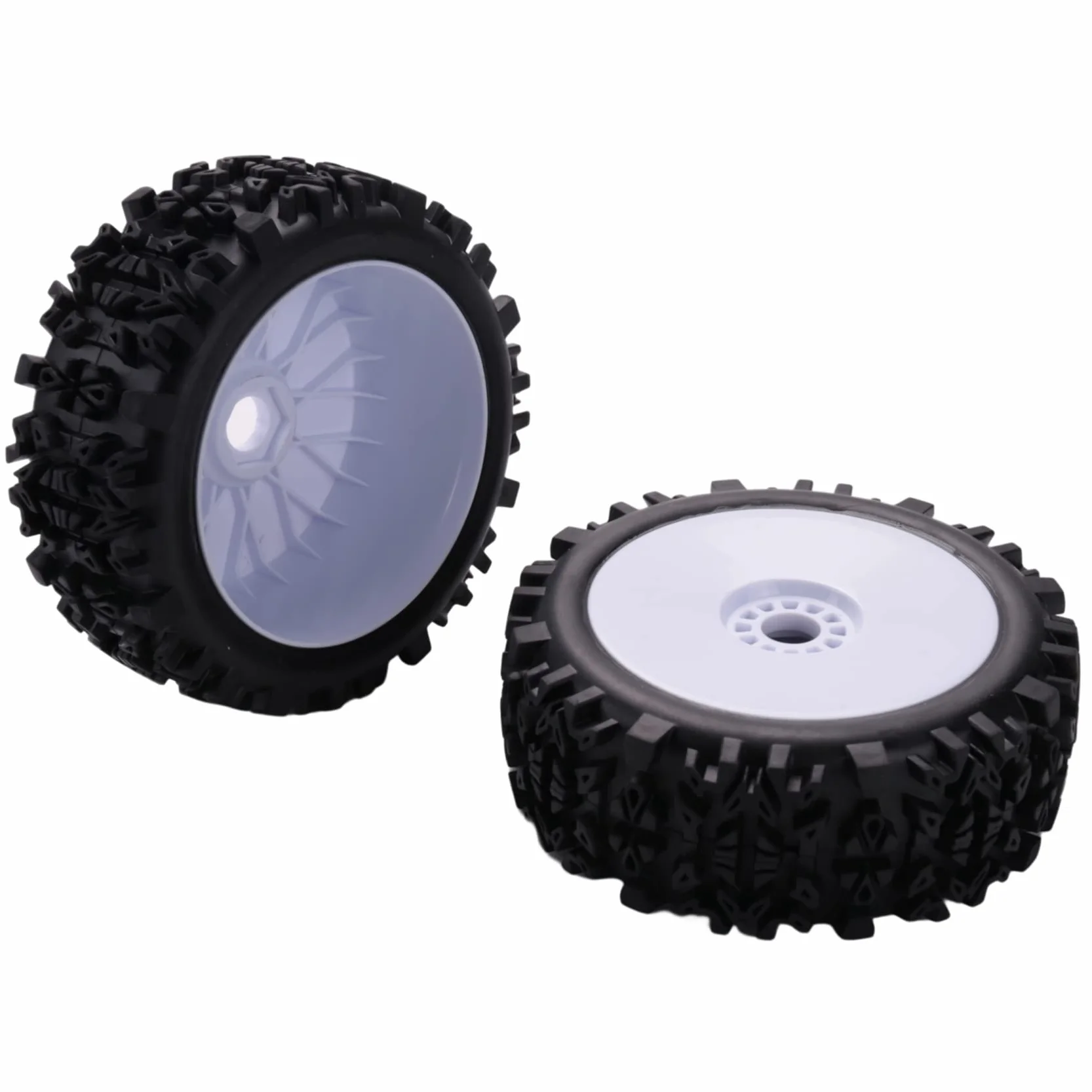 4 x 17 mm piasty koła felga i opony głębokie zęby do 1/8 Offroad RC Team Hobao