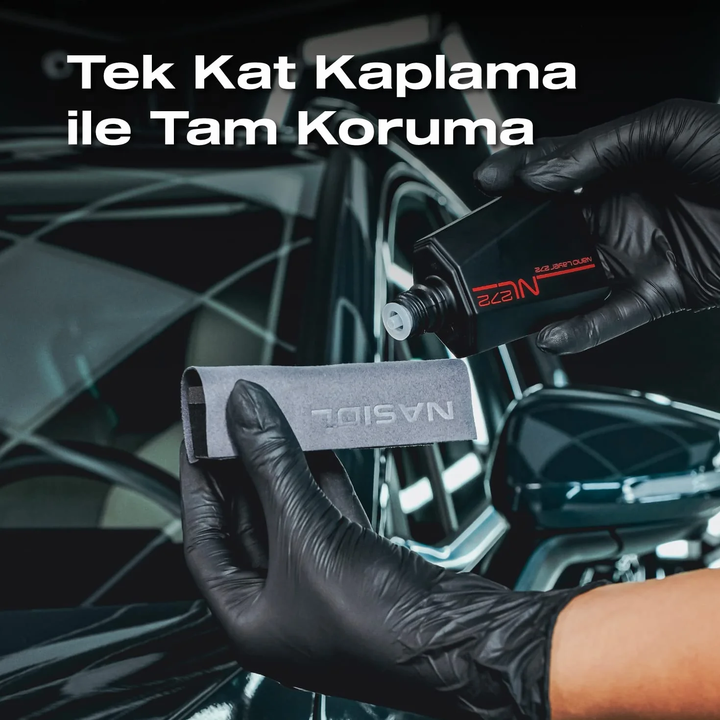 Nasiol NL272 Ultimate Scratch Defender, 10 H ochrona lakieru o trwałości 5 lat, nano-ceramiczna powłoka do samochodów, ciężarówek, motocykli i samolotów