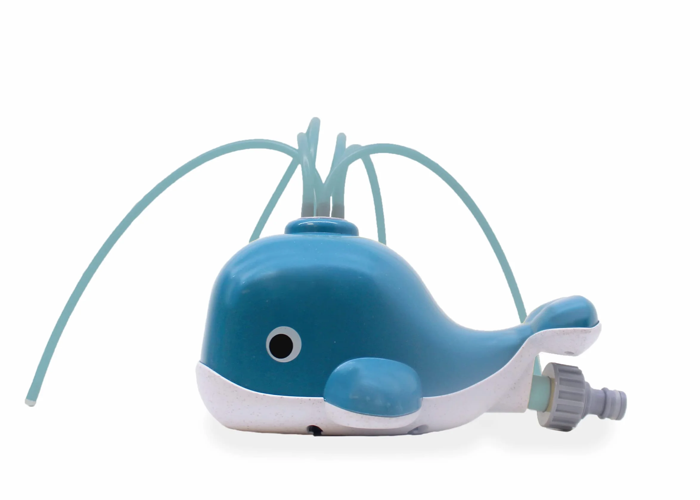 BS Toys Wieloryb wodny - Gry wodne - Zabawki wodne dla dzieci - Zraszacze - Gry na świeżym powietrzu - Zabawki ogrodowe - Odpowiedni dla dzieci od 3 lat - 22,5 x 14 x 11 cm - Niebieski