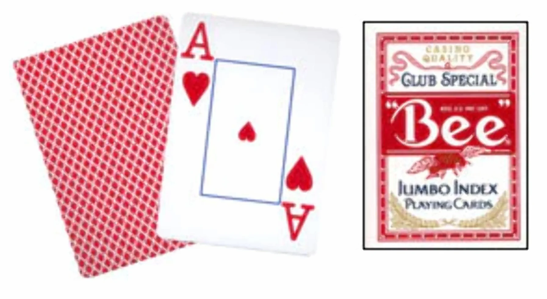 Cards Bee Poker Jumbo Index (czerwony)