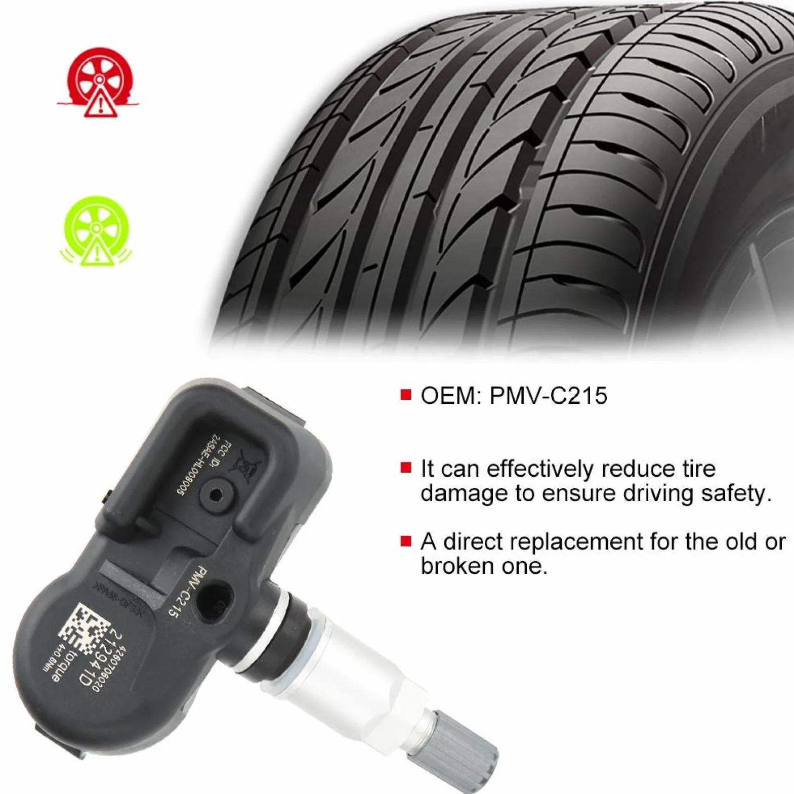 Fydun Czujnik TPMS PMV-C215 Ciśnienia w Oponach dla LS500h/LX570/RX450hL
