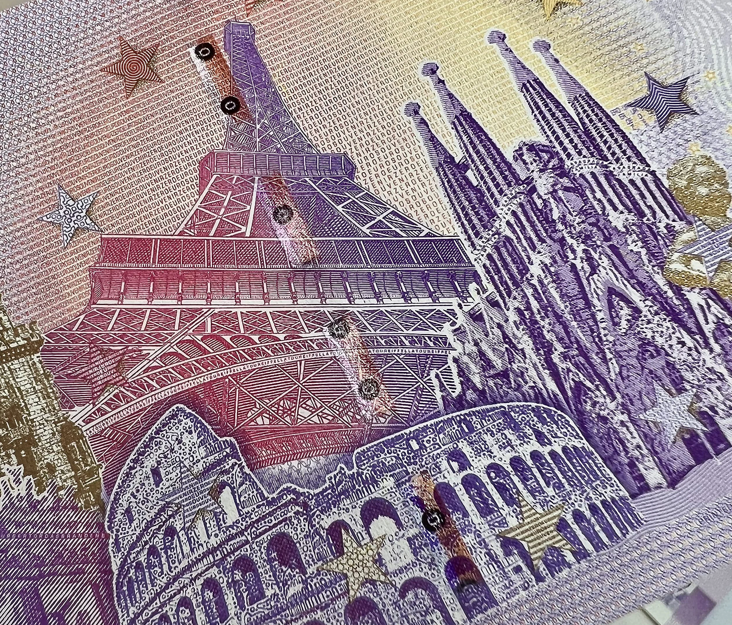 Oryginalne prezenty - Personalizowany banknot Plaza Mayor of Madrid - Nadruk na papierowych pieniądzach - Oryginalne upominki ślubne - Projekt banknotu - Pamiątka Euro