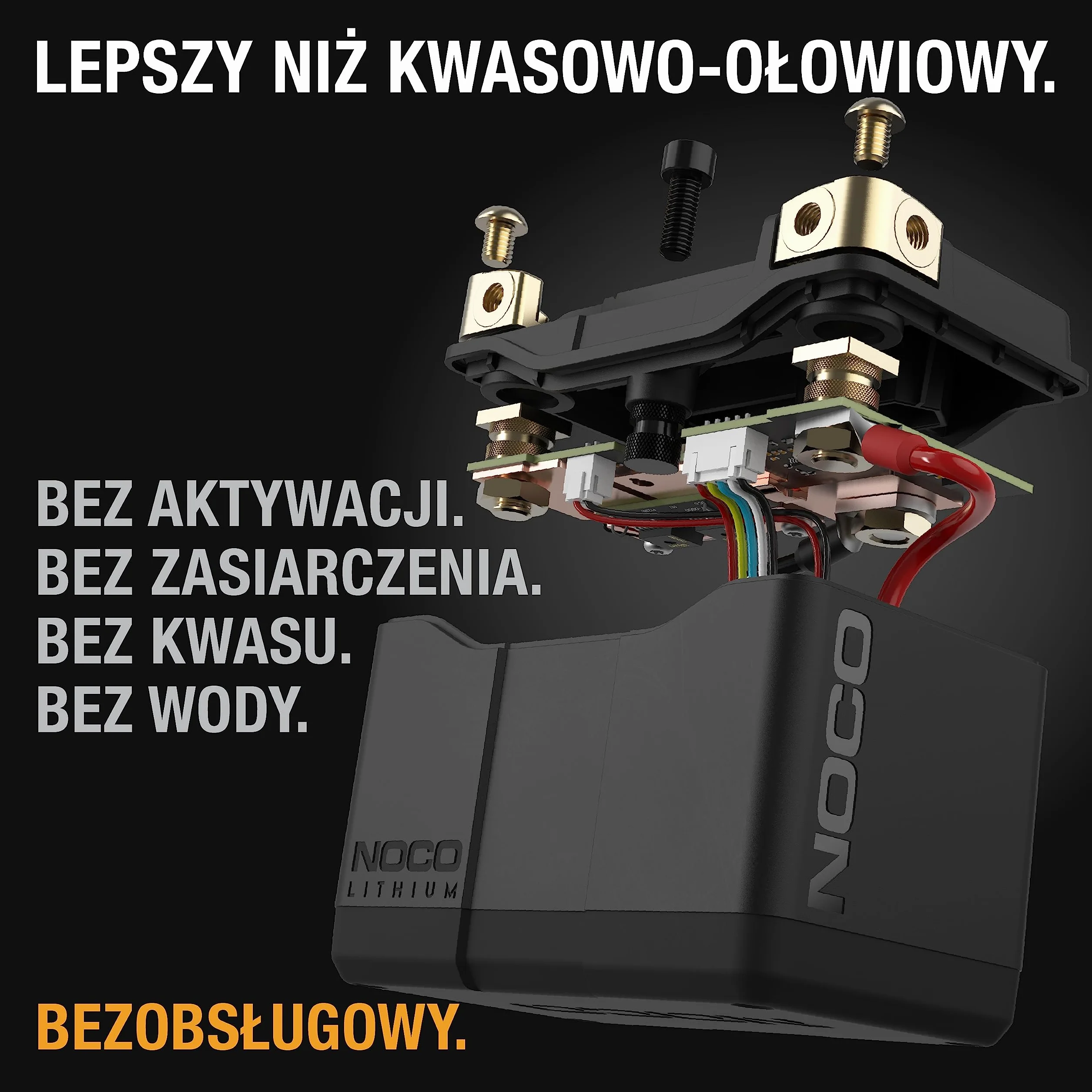 NOCO Lithium NLP5, akumulator motocykl grupy 5 250A, akumulator litowo-jonowa 12V o pojemności 2Ah z dynamicznym modułem BMS do motorów, quadów, skuterów wodnych I skutery śnieżne