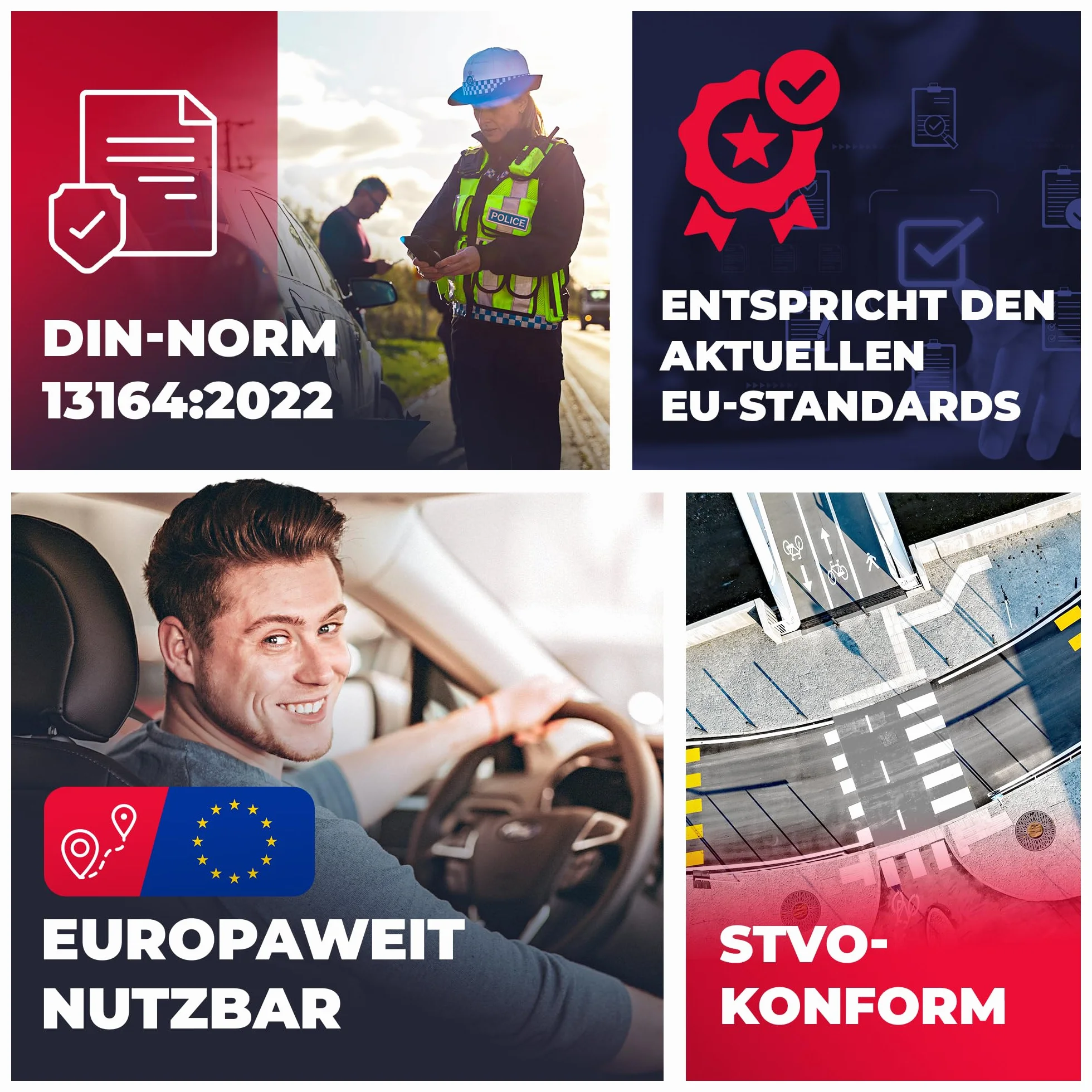 Smart-Planet Apteczka samochodowa DIN 13164:2022 zestaw pierwszej pomocy