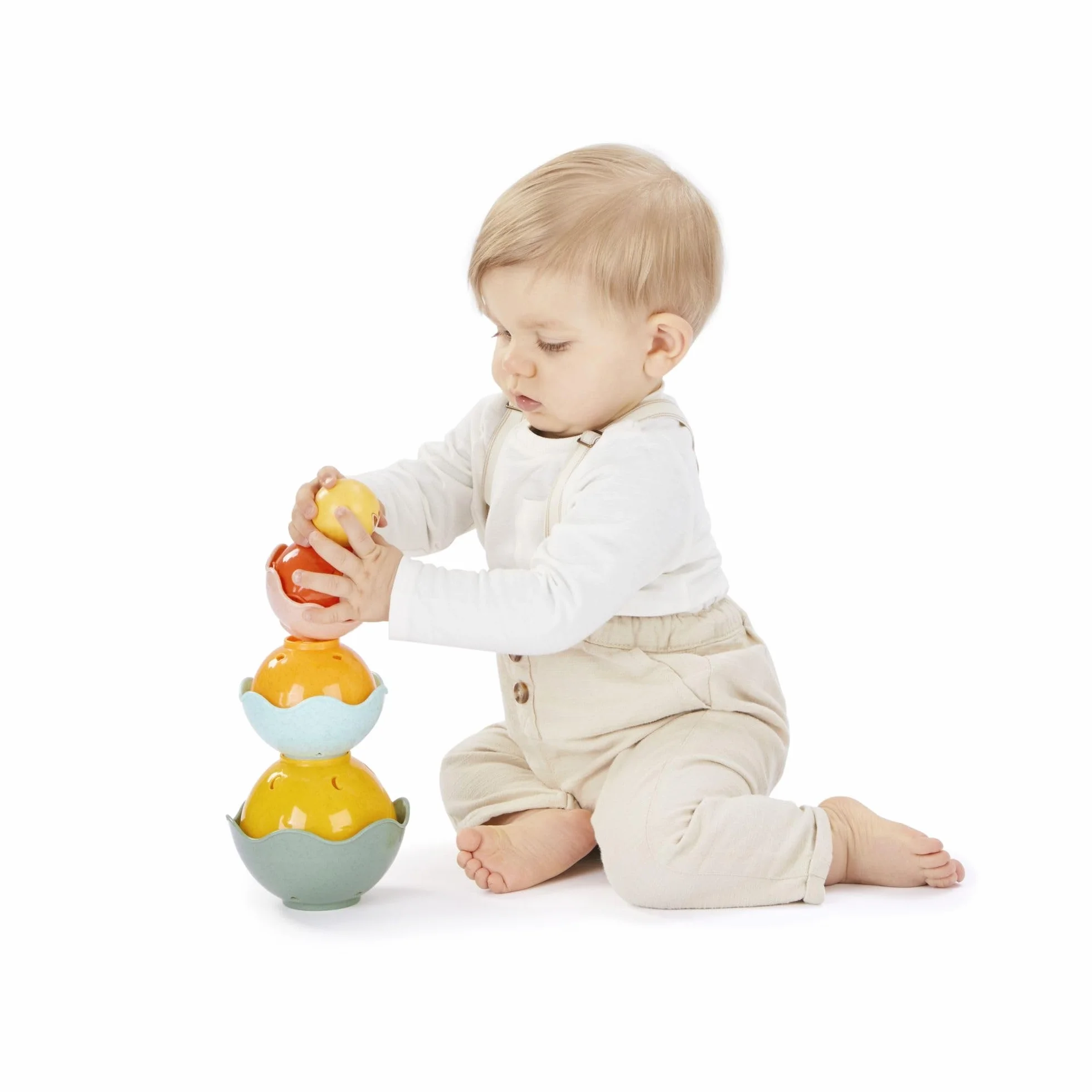 Sophie la Girafe - Zestaw 6 kolorowych misek - zabawka edukacyjna dla dzieci - rozwija zdolności motoryczne i logikę - 30 cm